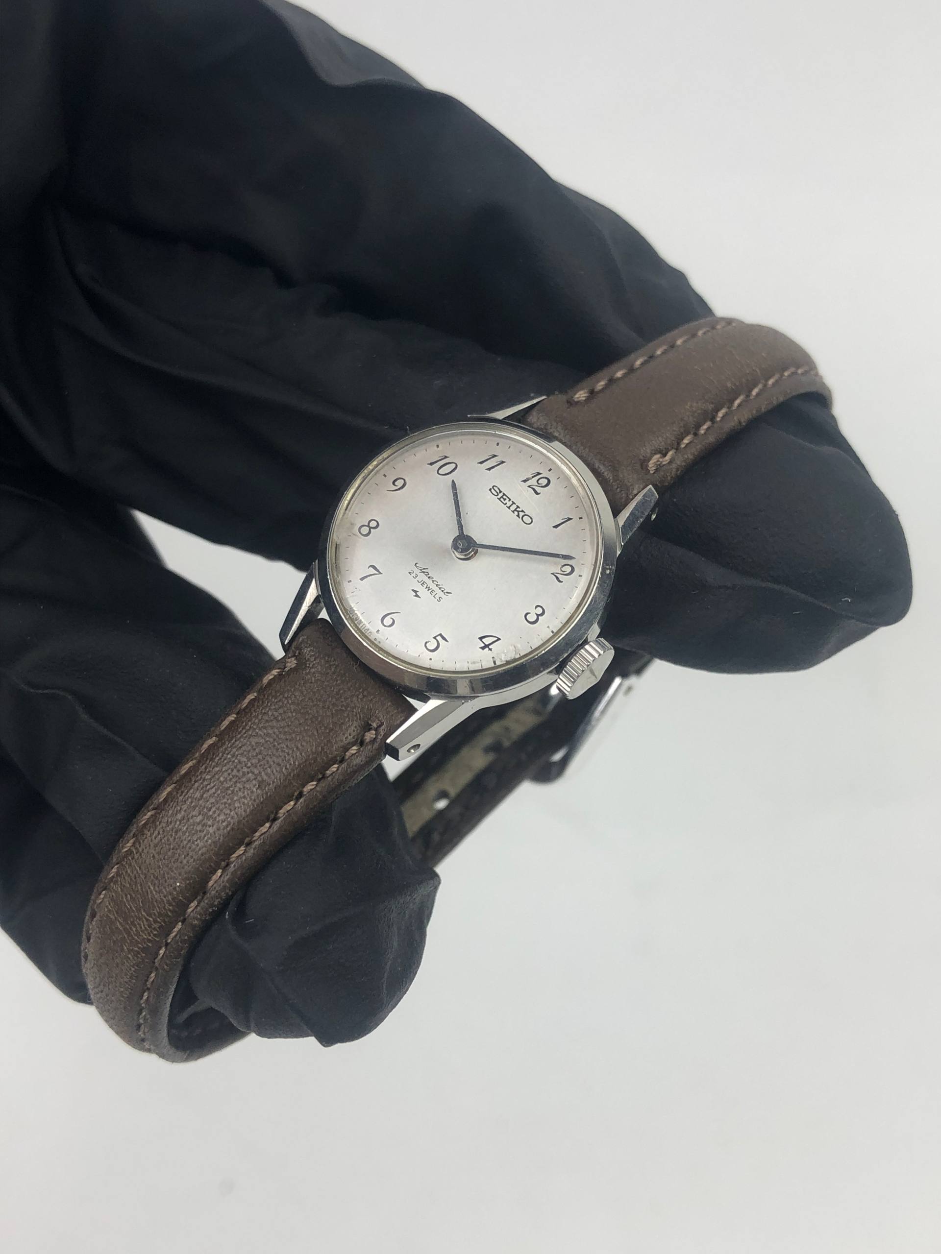 SEIKO SPECIAL 23 JEWELS 1140-0100 MANUAL WIND SILVER - Gambar 3