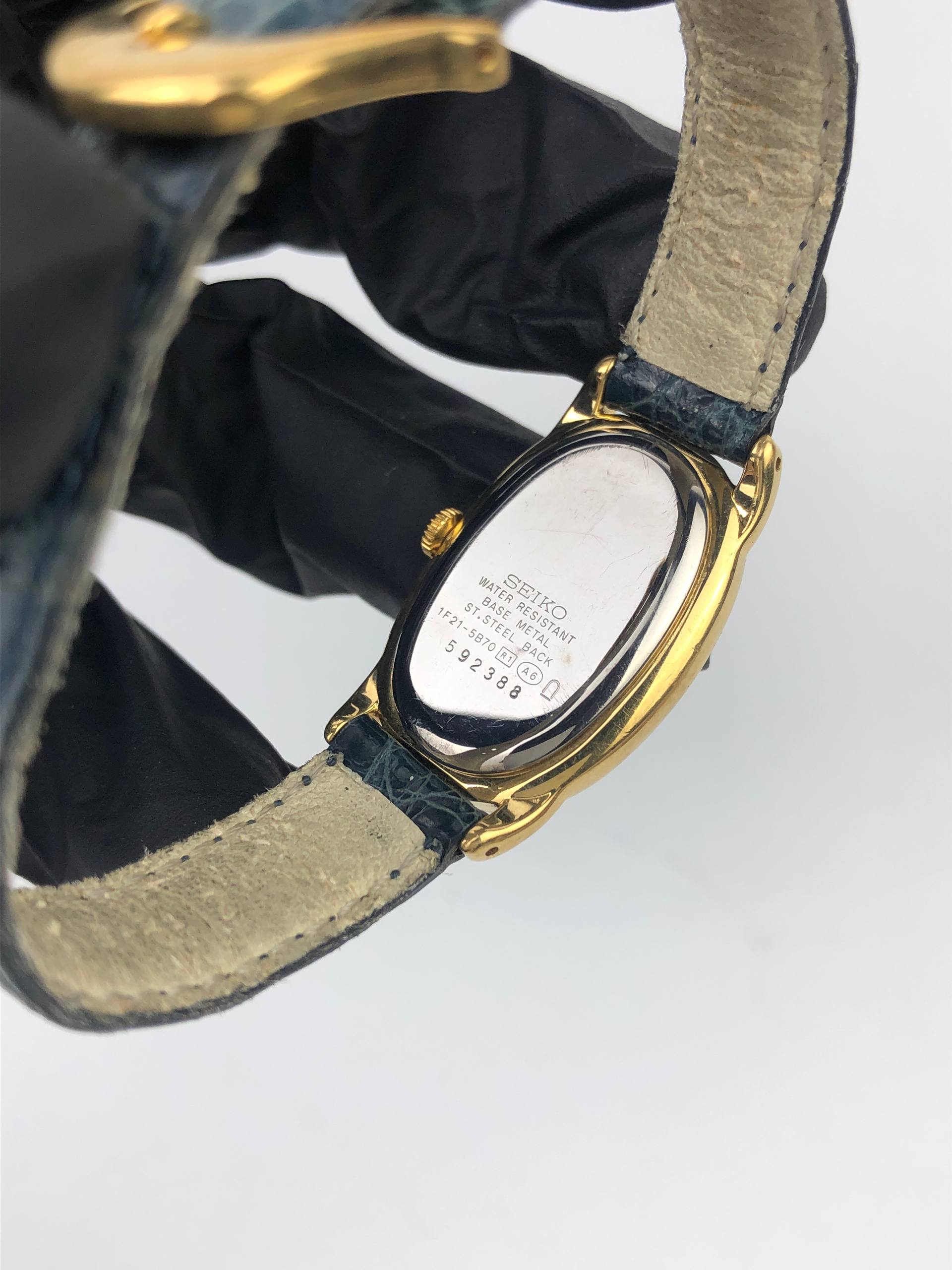 SEIKO ELLIPSE CAL 1F21 GOLD DRESS WHITE DIAL JAPAN LADIES - Gambar 7