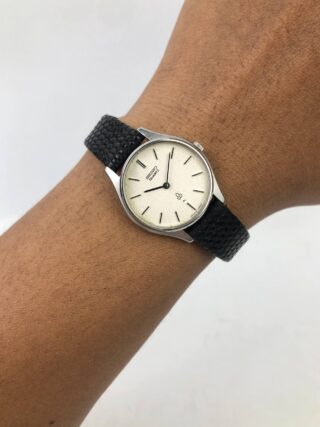 SEIKO CAL 4730 LINEN DIAL ULTRA THIN MINIMALIST DRESS JAPAN