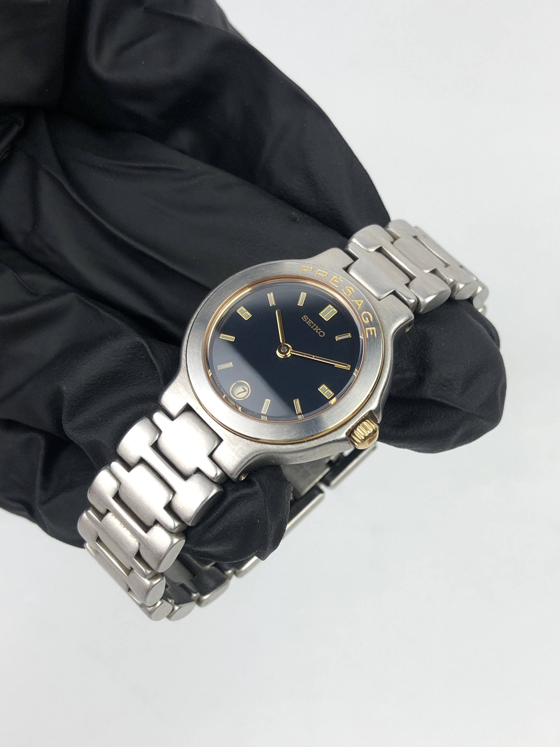 SEIKO PRESAGE 3E29-0A00 BLACK DIAL ORIGINAL BRACELET JAPAN - Gambar 3