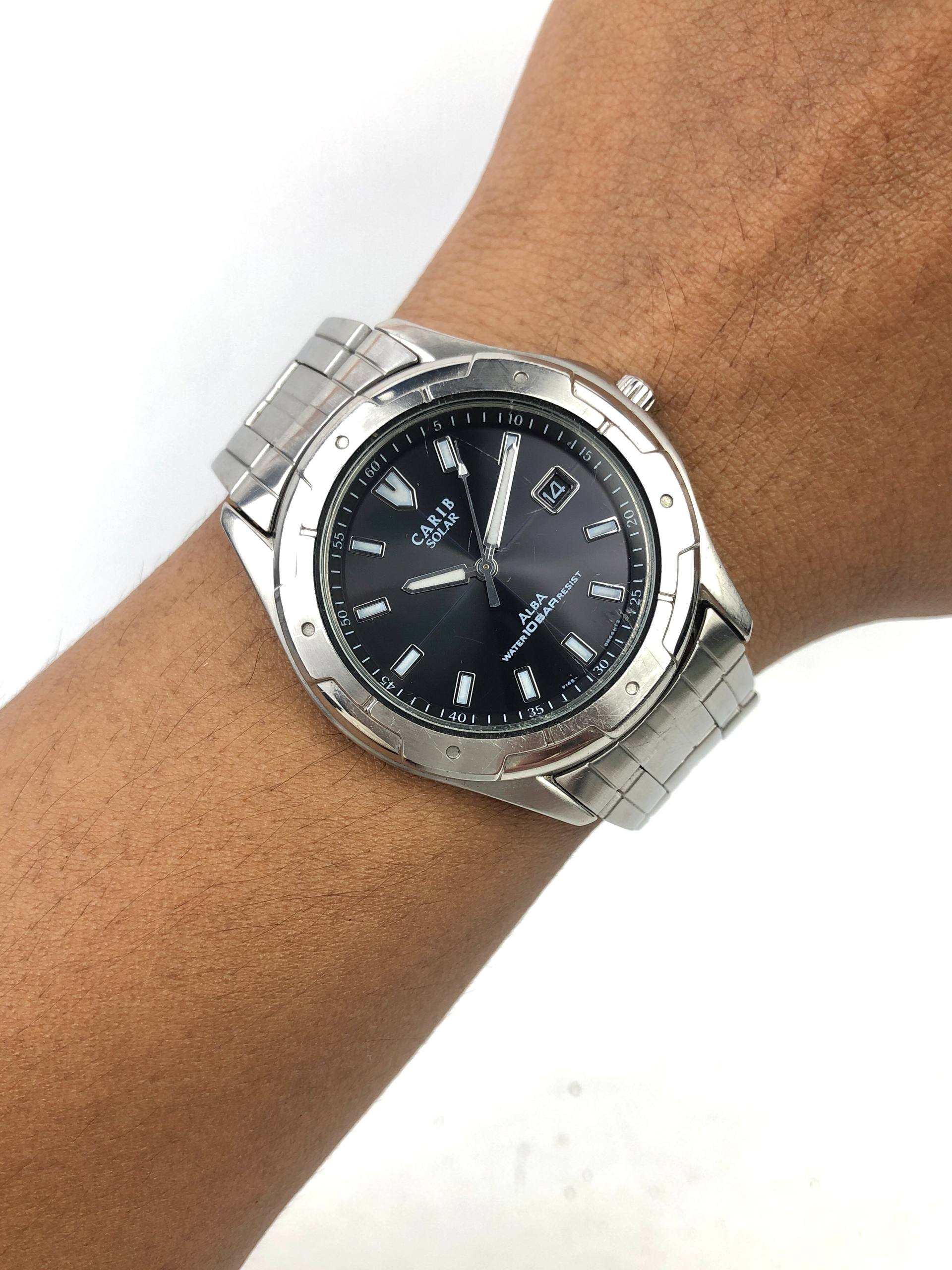 ALBA SOLAR V145-0H50 BLACK SUNBURST 100M ORIGINAL JAPAN