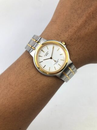 SEIKO CADET 8N40-6070 TWO TONE WHITE DIAL ORIGINAL JAPAN