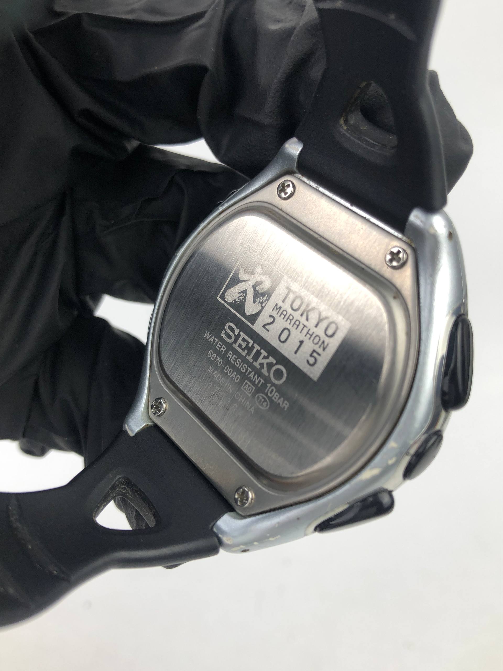 SEIKO RUNNER S670-00A0 TOKYO MARATHON 2015 LIMITED EDITION DIGITAL WATCH ORIGINAL - Gambar 9