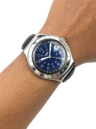 SWATCH IRONY BLUE DIAL BIG DATE QUARTZ FULL ORIGINAL SWISS MADE