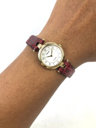 SEIKO EXCELINE 4N20-0860 GOLD LADIES DRESS WATCH QUARTZ ORIGINAL JAPAN