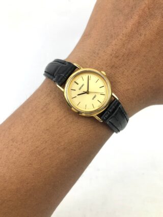 SEIKO SPIRIT 1F21-0H70 GOLD DRESS WATCH QUARTZ ORIGINAL JAPAN
