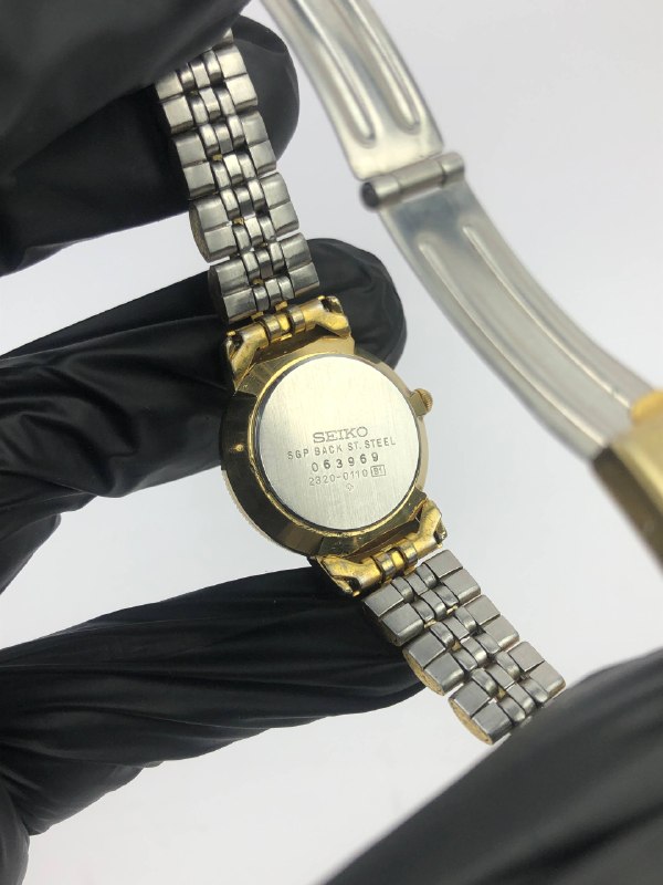 SEIKO QUARTZ LADY FLUTED BEZEL GOLD TONE CASE - Gambar 7