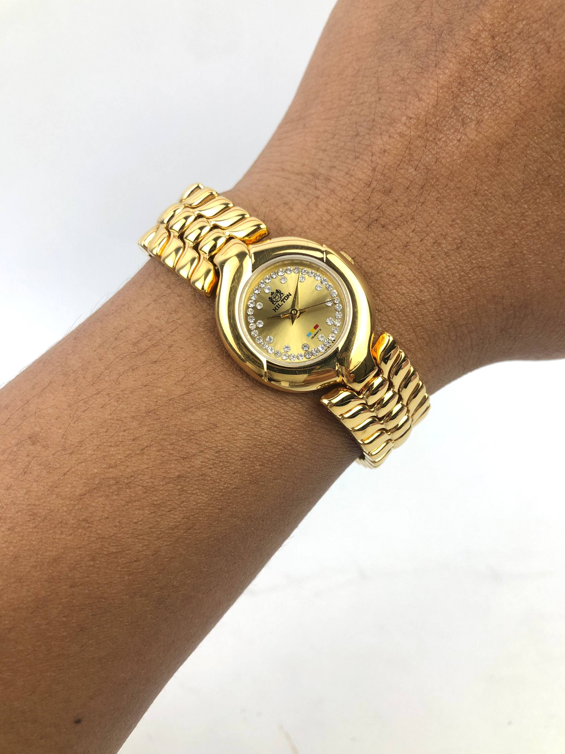 HILTON JEWEL SET DIAL INTEGRATED BRACELET SWISSMADE