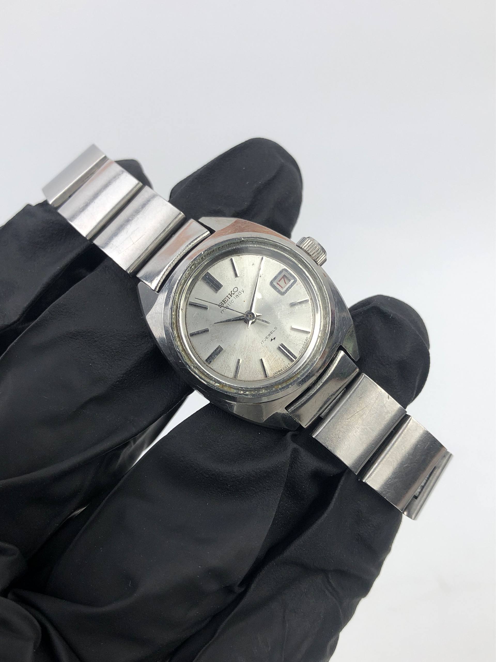 SEIKO MATIC LADY 2517-0211 AUTOMATIC 1960S JAPAN ALL ORIGINAL - Gambar 4