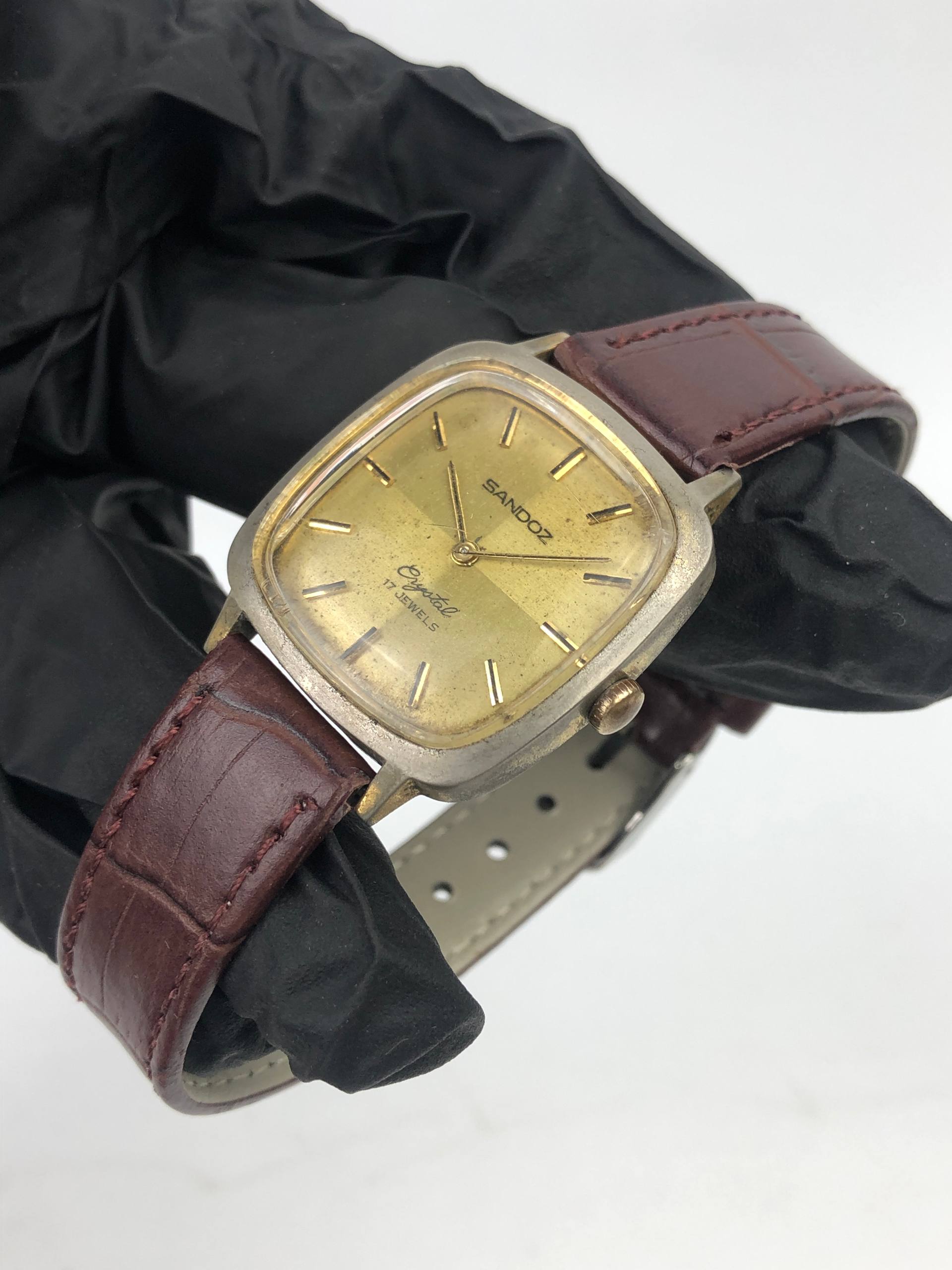 SANDOZ VINTAGE SWISSMADE MANUAL WINDING - Gambar 3