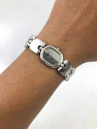 SEIKO QUARTZ 7320-5340 SILVER JEWELRY BRACELET GREY TWOTONE DIAL