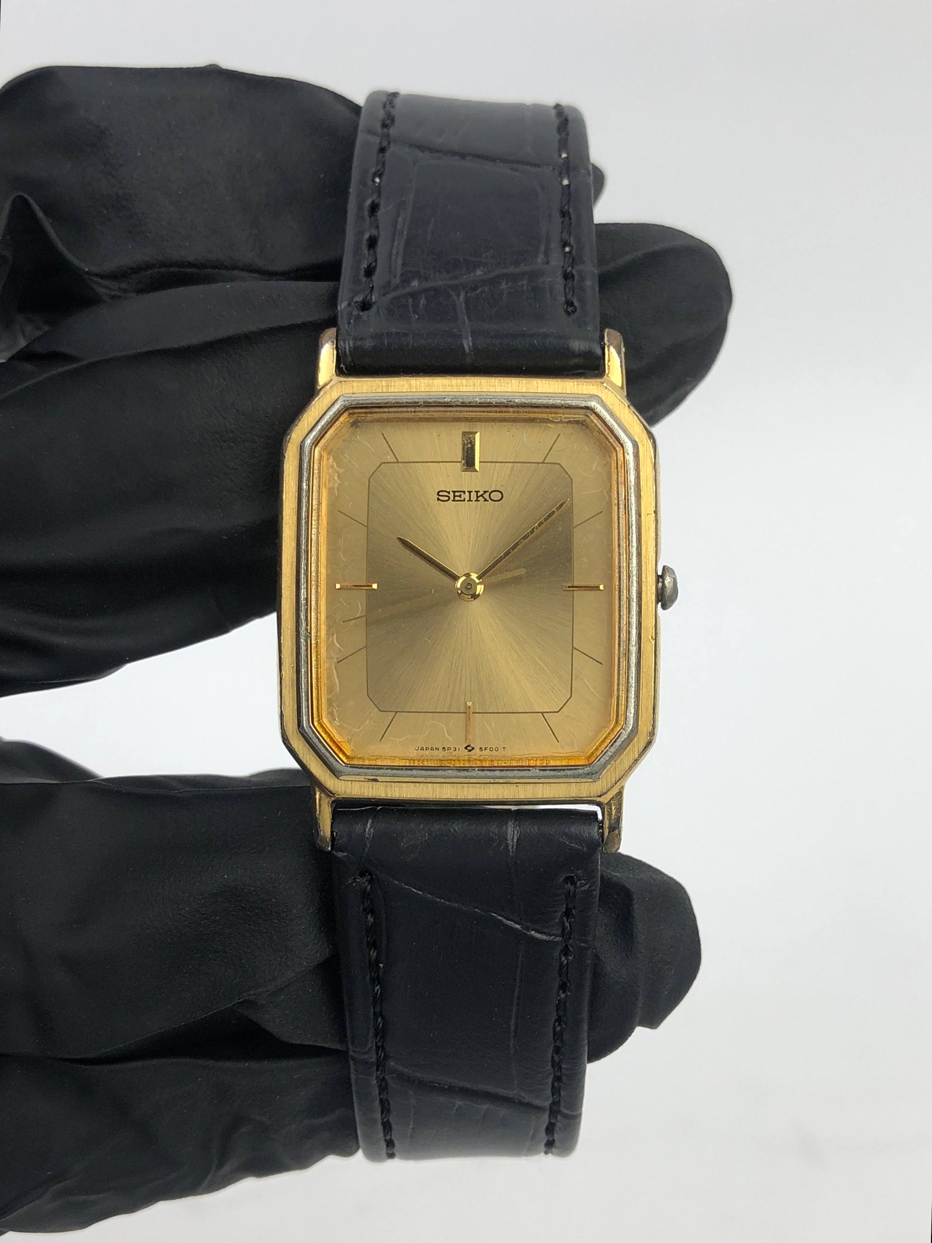 SEIKO 5P31 5D70 TANK MAN SIZE DRESSWATCH - Gambar 2