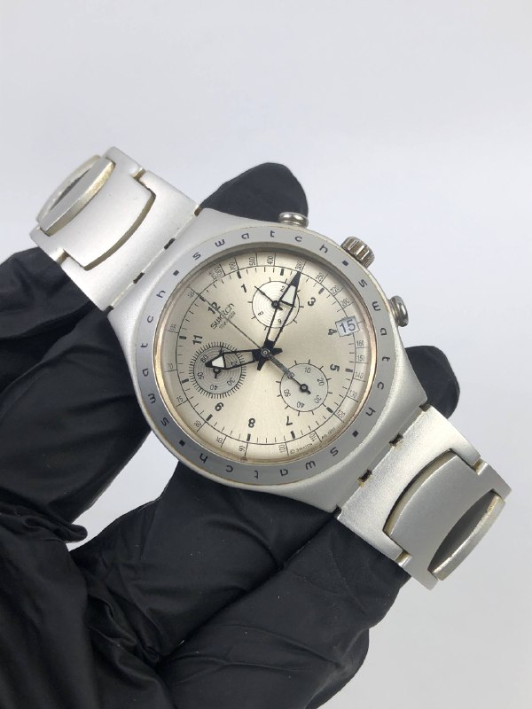 SWATCH IRONY FREEZING RAIN CHRONOGRAPH ALUMUNIUM ALL ORIGINAL - Gambar 4