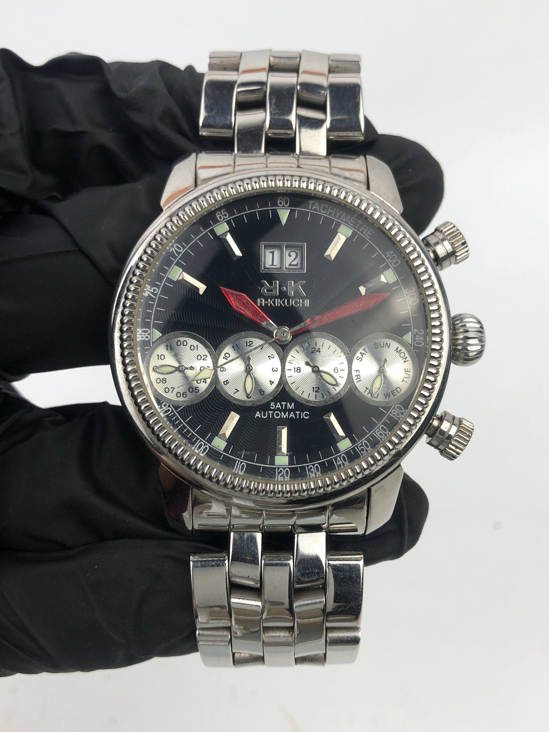 R KIKHUCHI AUTOMATIC CHRONOGRAPH SUB DIAL ORIGINAL - Gambar 2