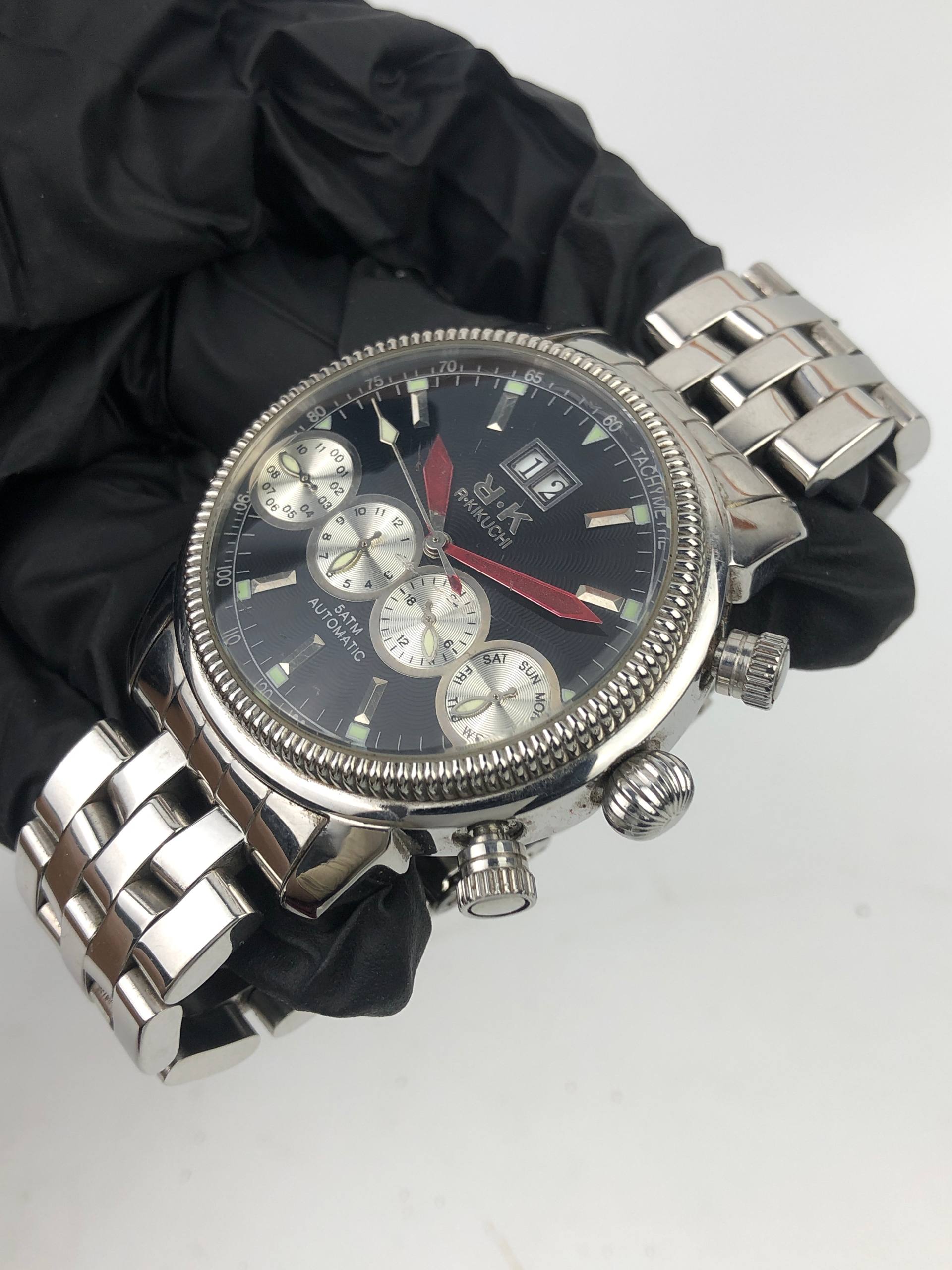 R KIKHUCHI AUTOMATIC CHRONOGRAPH SUB DIAL ORIGINAL - Gambar 3