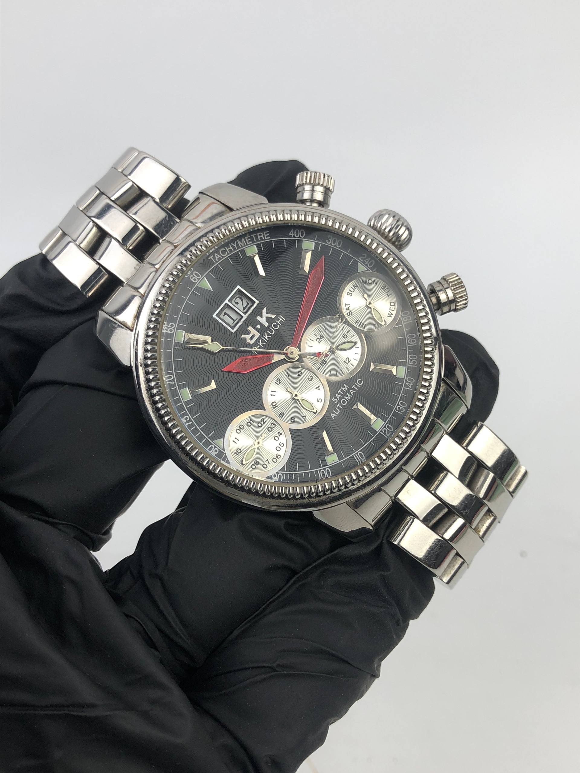 R KIKHUCHI AUTOMATIC CHRONOGRAPH SUB DIAL ORIGINAL - Gambar 4