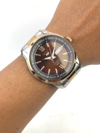 SEIKO 5 AUTOMATIC SNKP18K1 BROWN DIAL ALL ORI