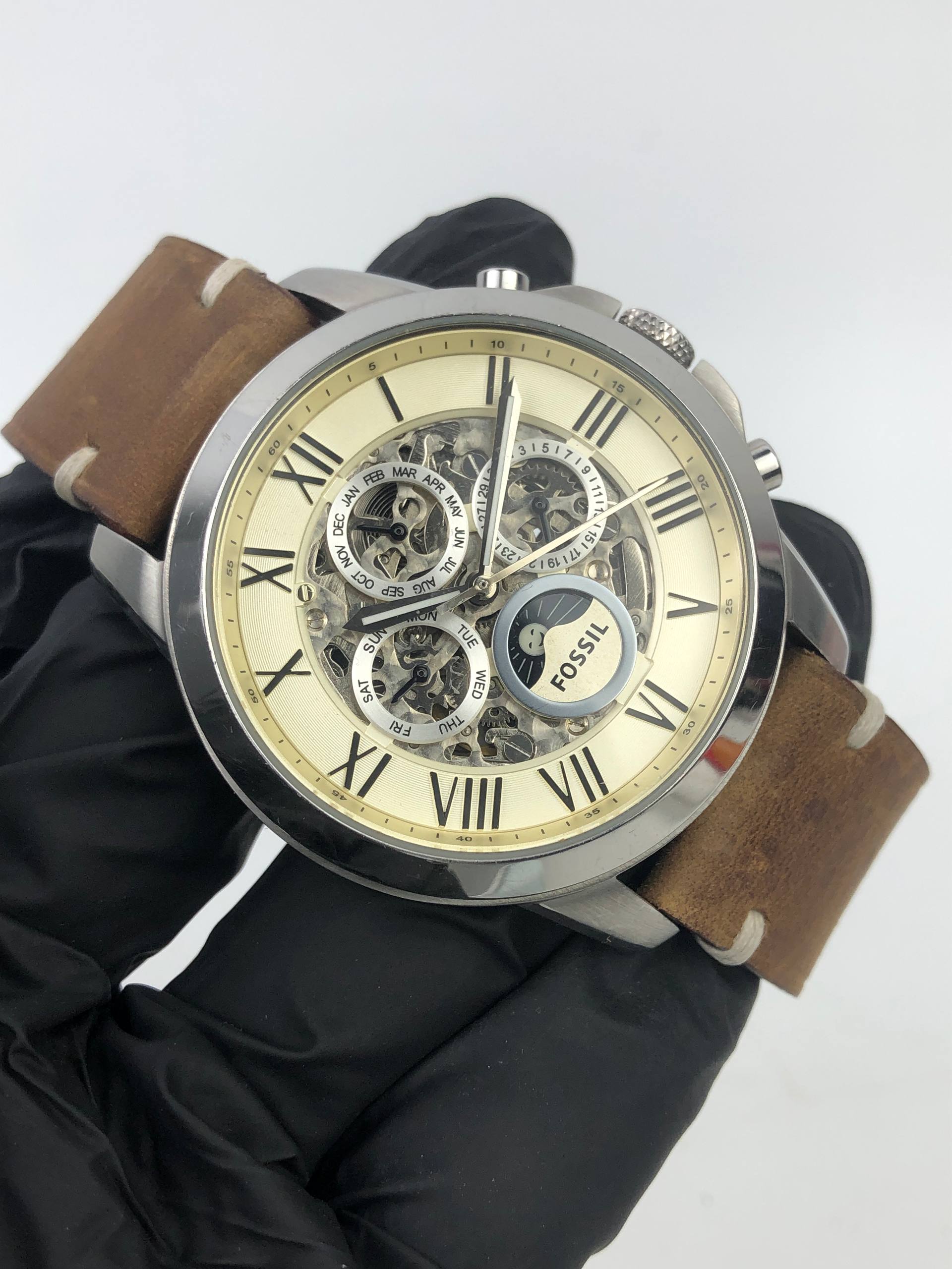 FOSSIL GRANT AUTOMATIC MOONPHASE SKELETON ORIGINAL - Gambar 5