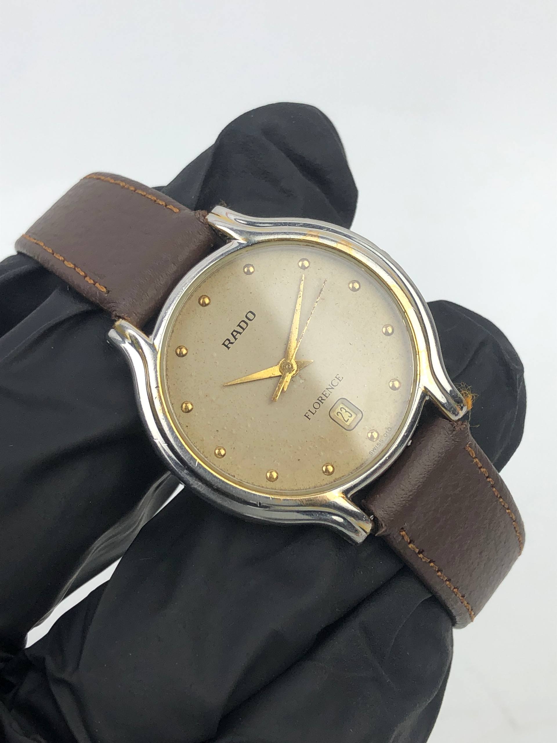 SWISSWATCH RADO FLORENCE QUARTZ VINTAGE AGED DIAL - Gambar 4