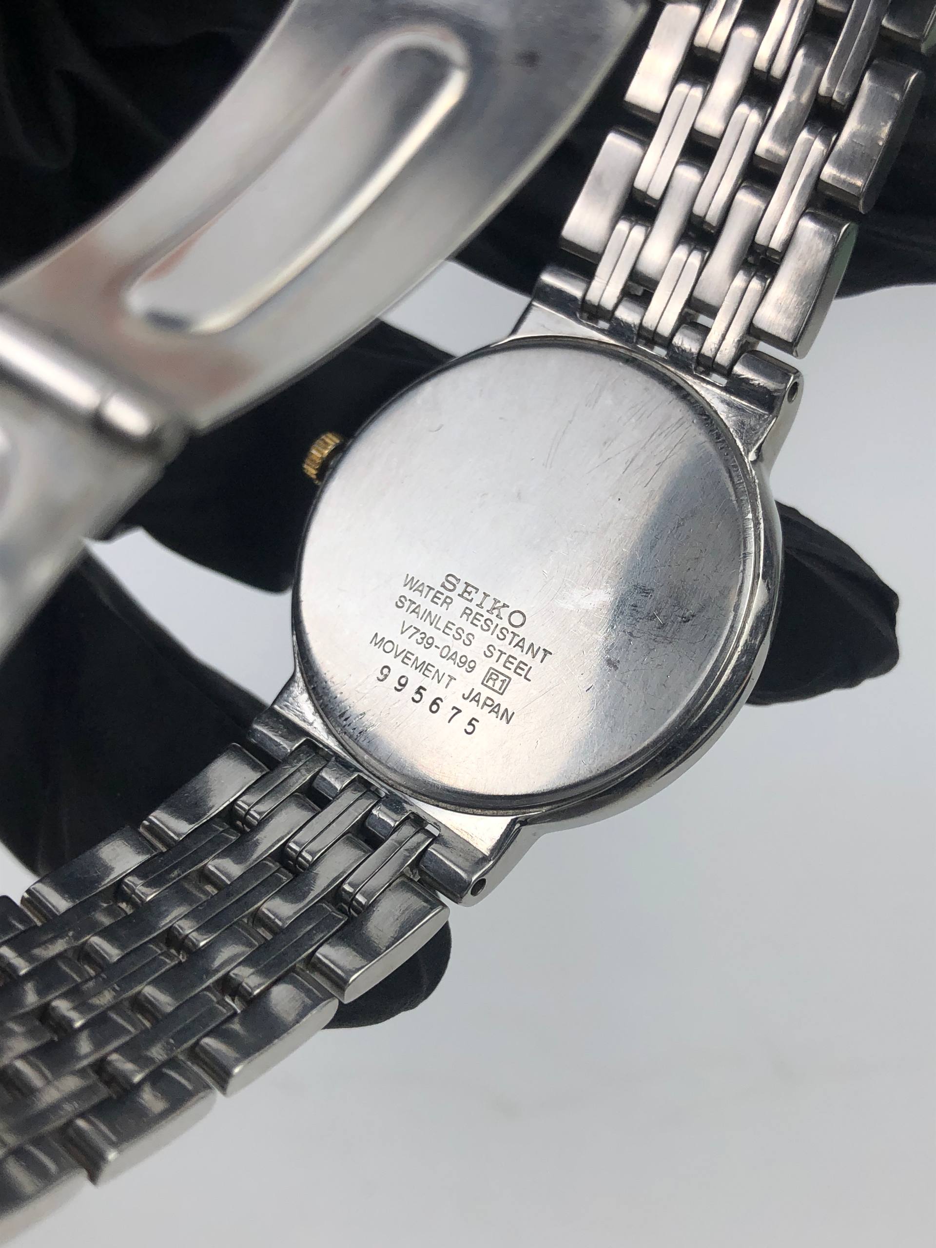 SEIKO QUARTZ DATE AT SIX SIMPEL DRESSWATCH - Gambar 8