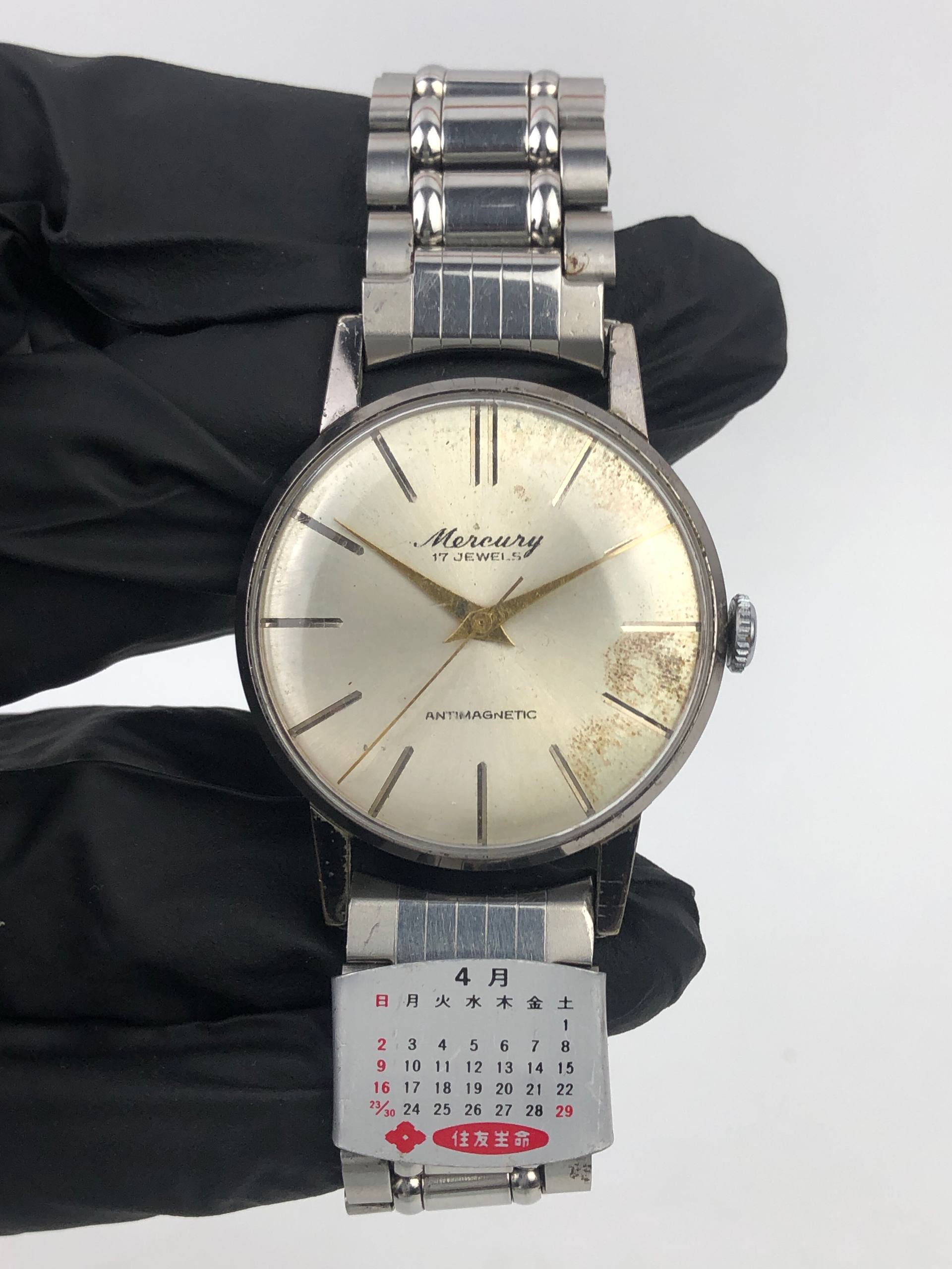MERCURY VINTAGE 17 JEWELS KLASIK MANUAL WINDING - Gambar 2