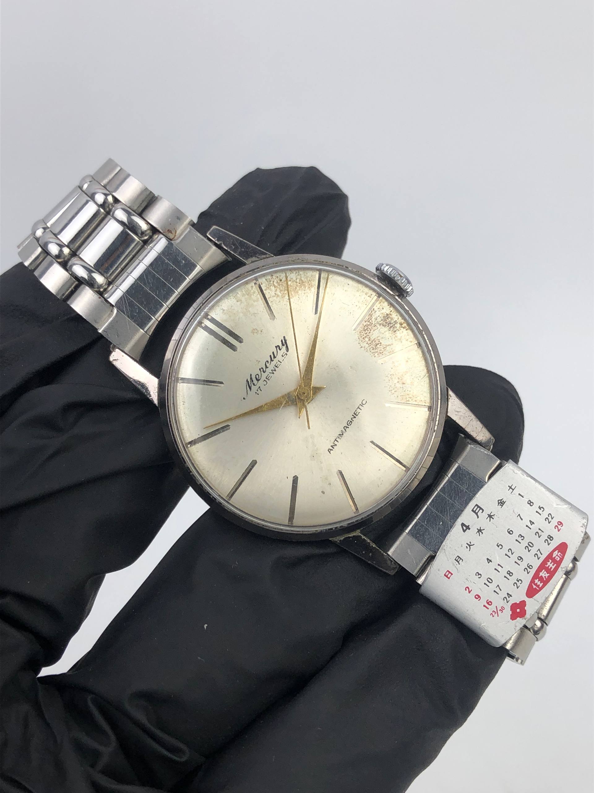 MERCURY VINTAGE 17 JEWELS KLASIK MANUAL WINDING - Gambar 4