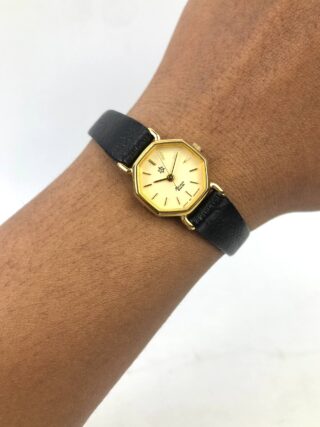 BEAUTIFUL ORIENT OCTAGON QUARTZ LADY GOLD CASE