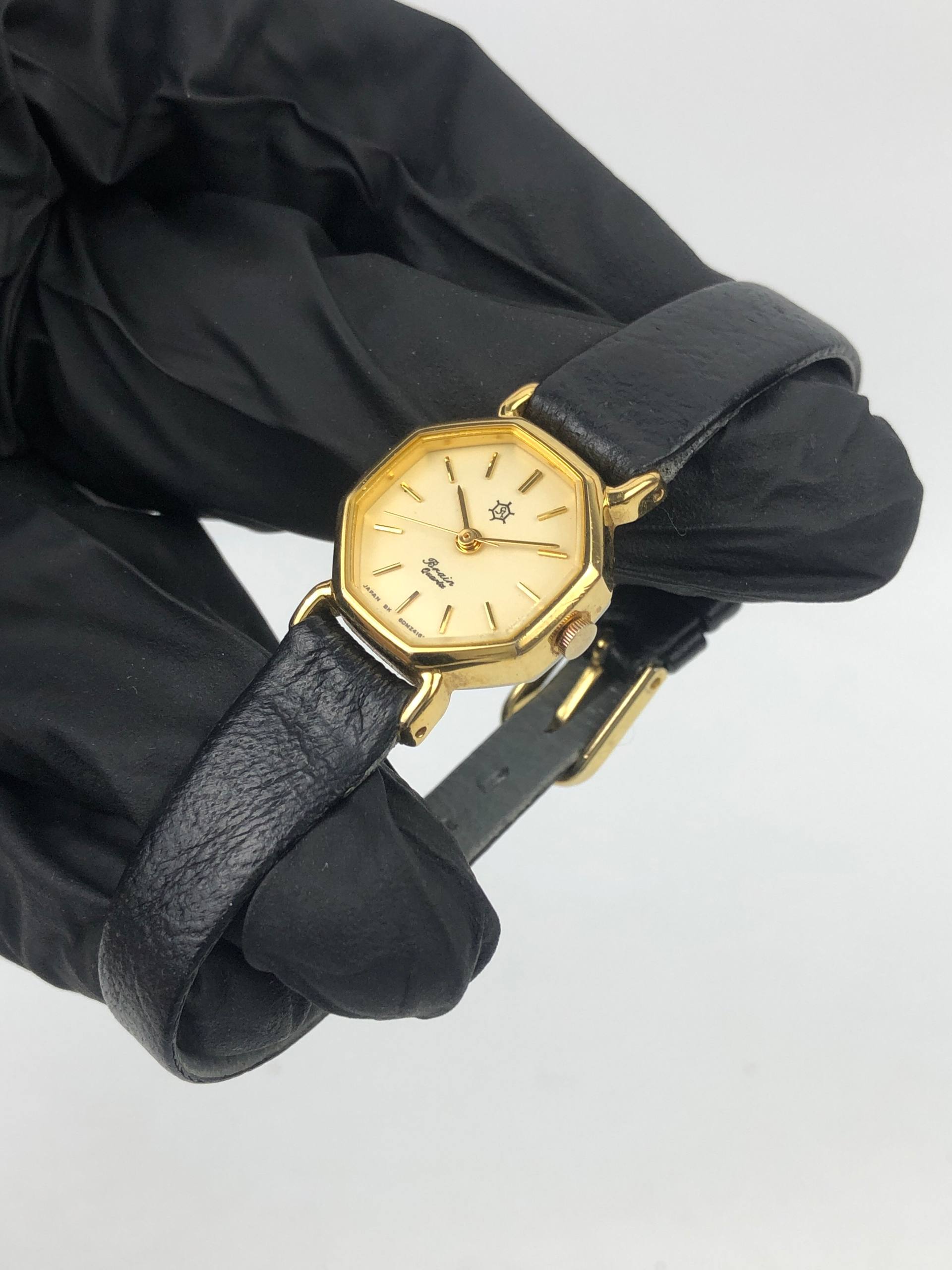 BEAUTIFUL ORIENT OCTAGON QUARTZ LADY GOLD CASE - Gambar 2