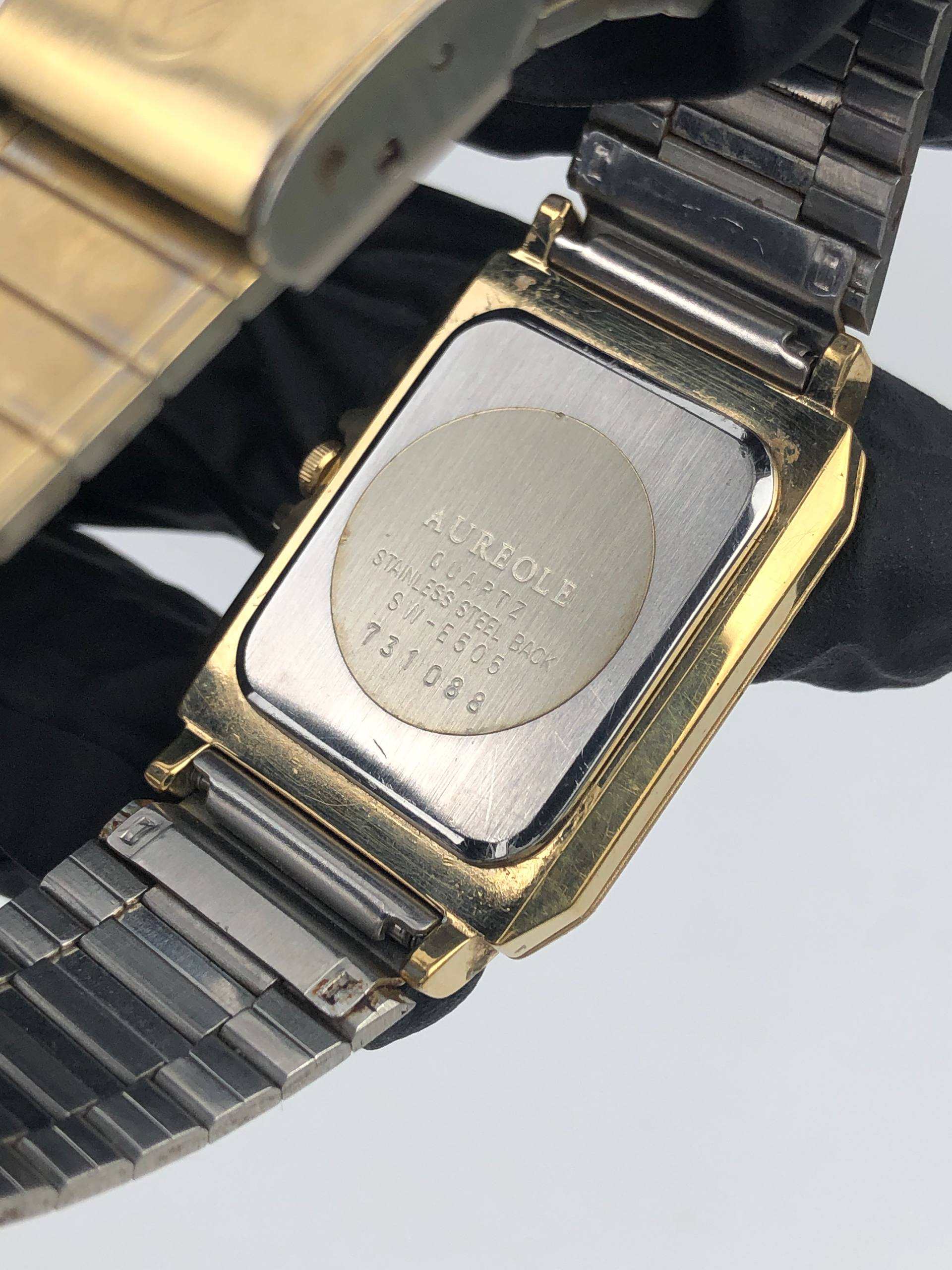 AUREOLE SWISSWATCH SQUARE ALL GOLD QUARTZ - Gambar 7