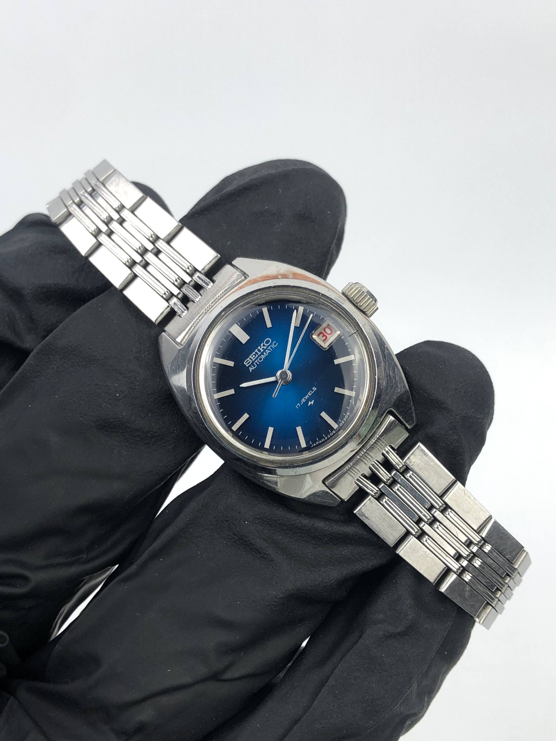 SEIKO 2205-0050 BLUE DIAL FULL ORIGINAL - Gambar 4