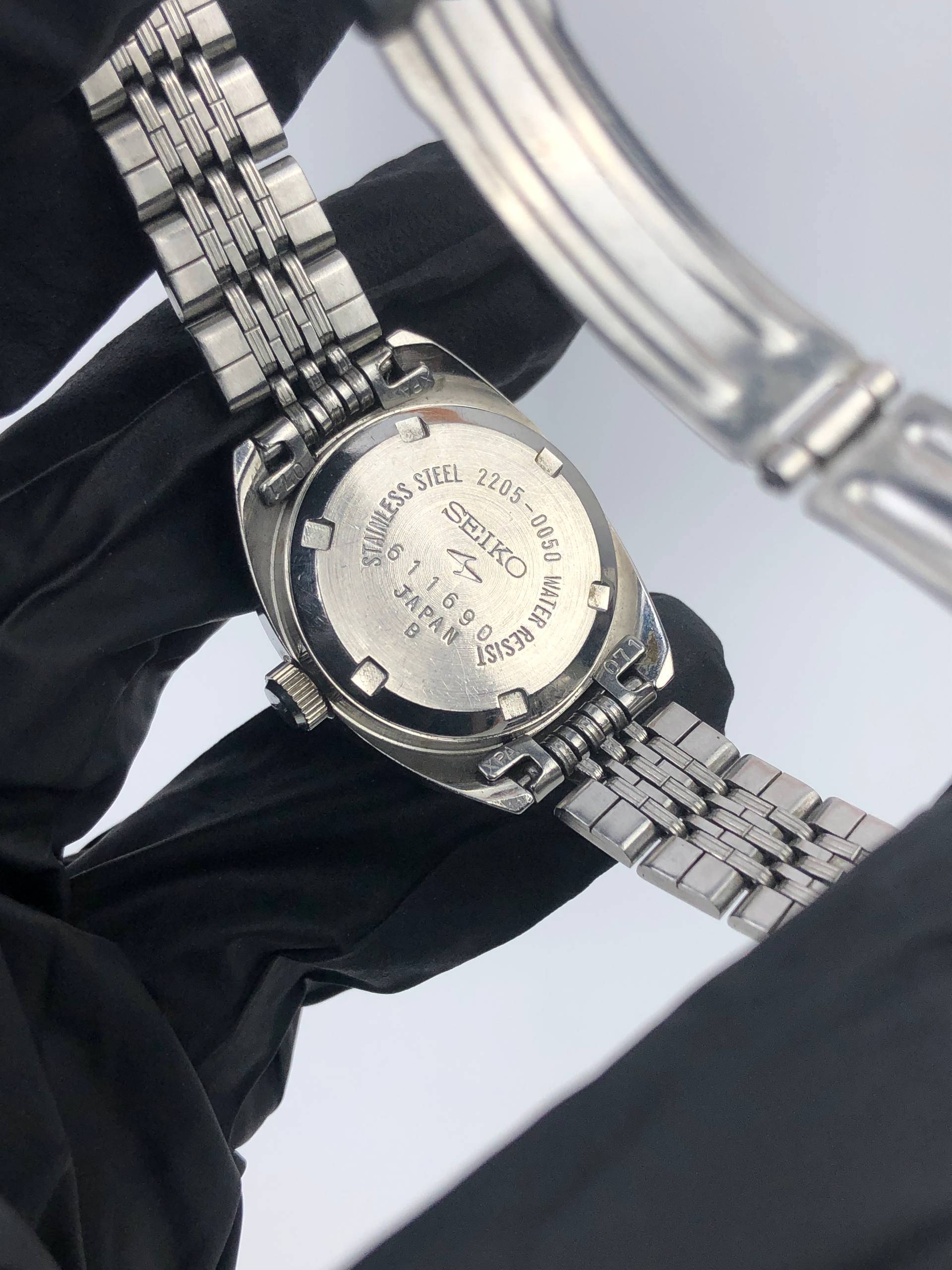 SEIKO 2205-0050 BLUE DIAL FULL ORIGINAL - Gambar 8