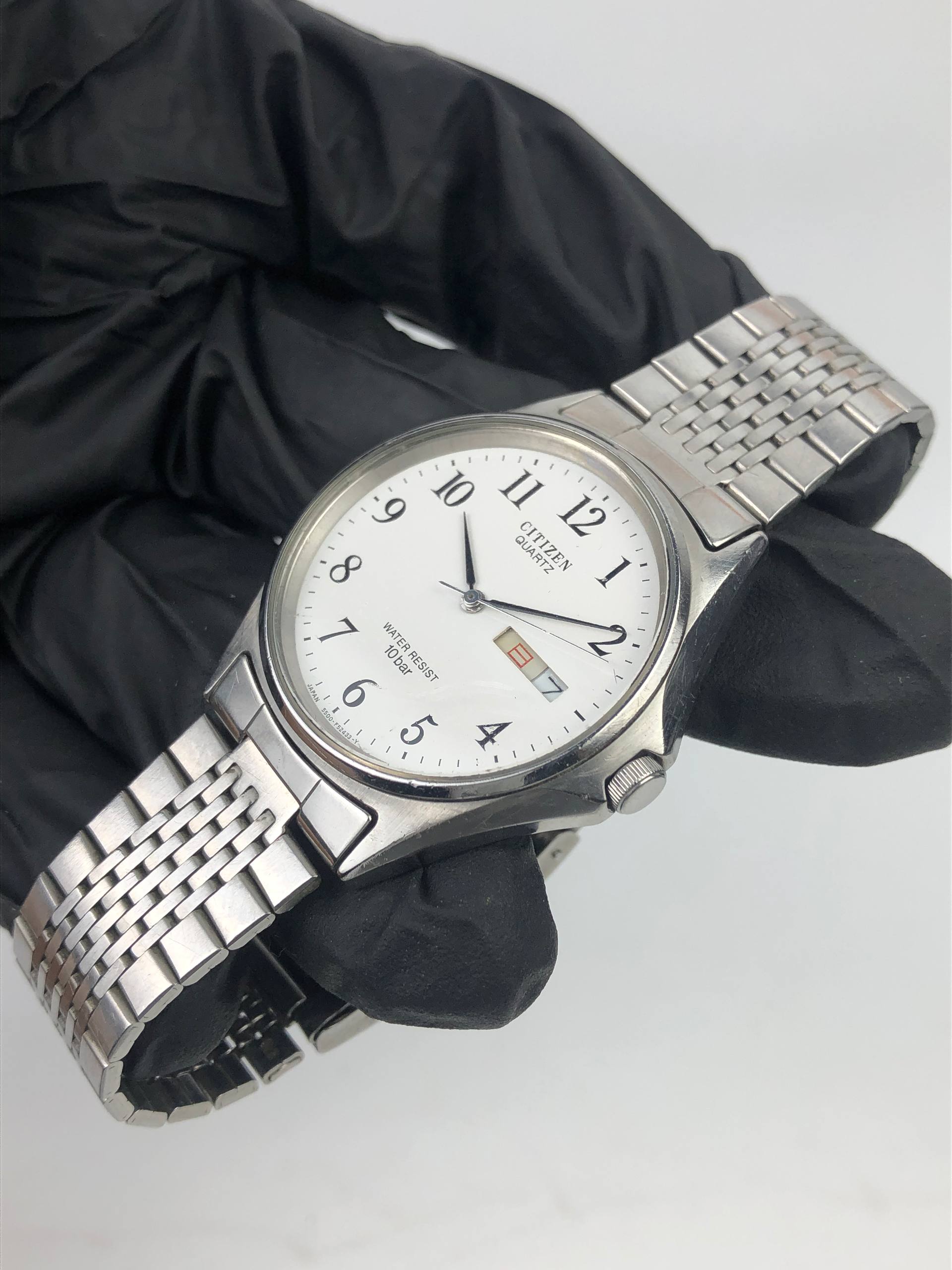 CITIZEN QUARTZ JAPAN DAY DATE ALL ORIGINAL - Gambar 3