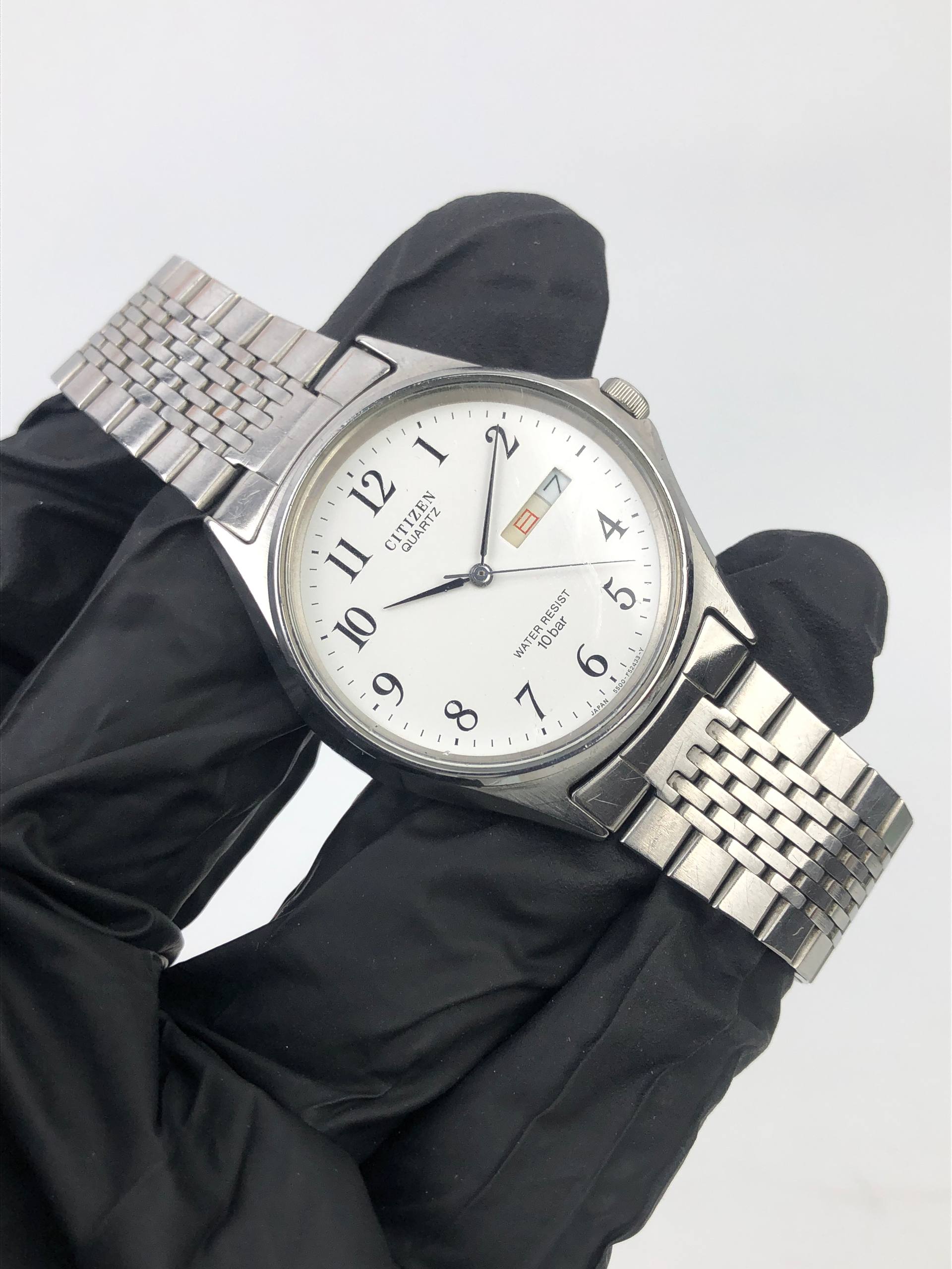 CITIZEN QUARTZ JAPAN DAY DATE ALL ORIGINAL - Gambar 4