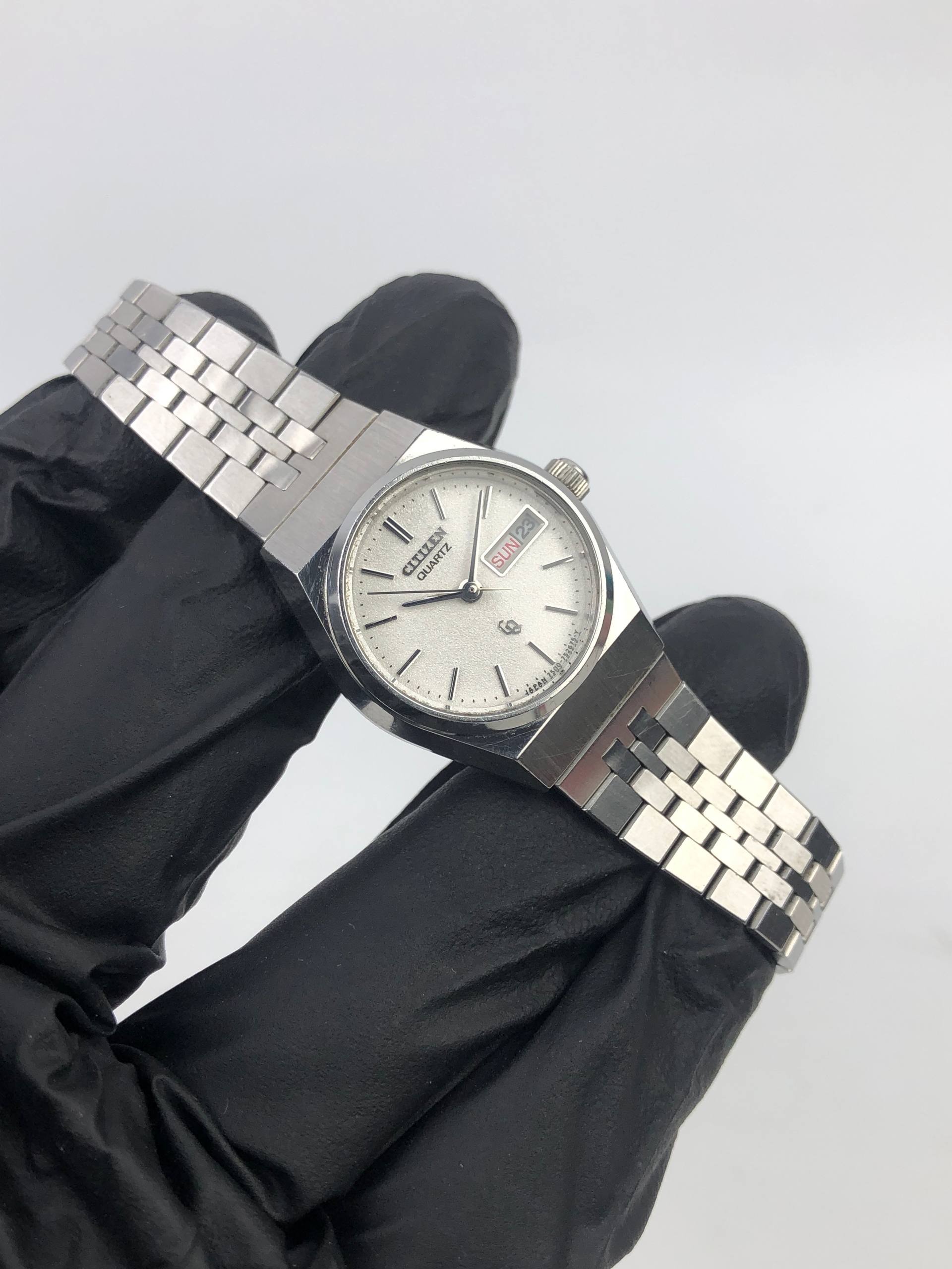 CITIZEN CRYSTON QUARTZ DAYDATE VINTAGE ALL ORIGINAL - Gambar 4