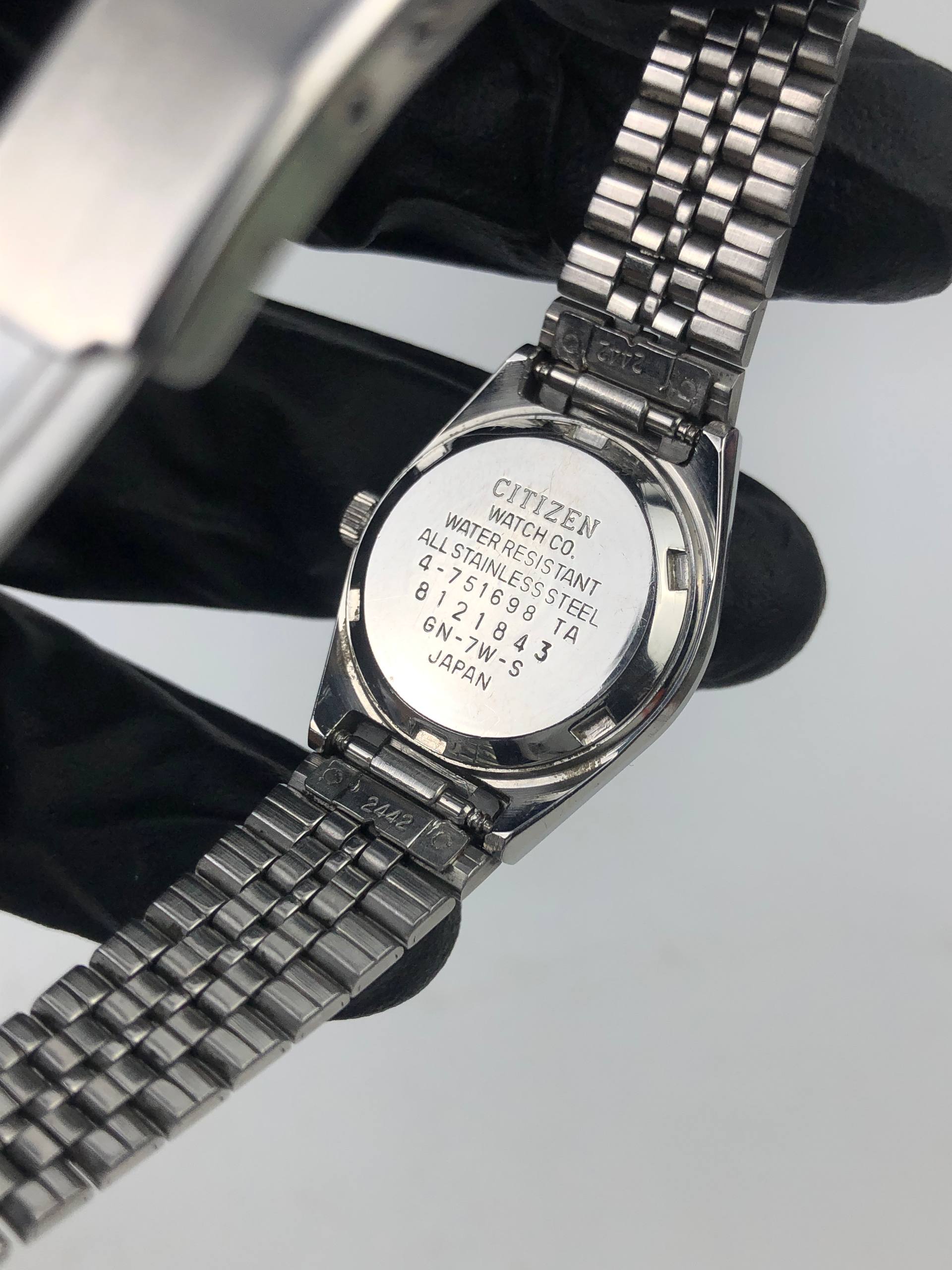 CITIZEN CRYSTON QUARTZ DAYDATE VINTAGE ALL ORIGINAL - Gambar 8