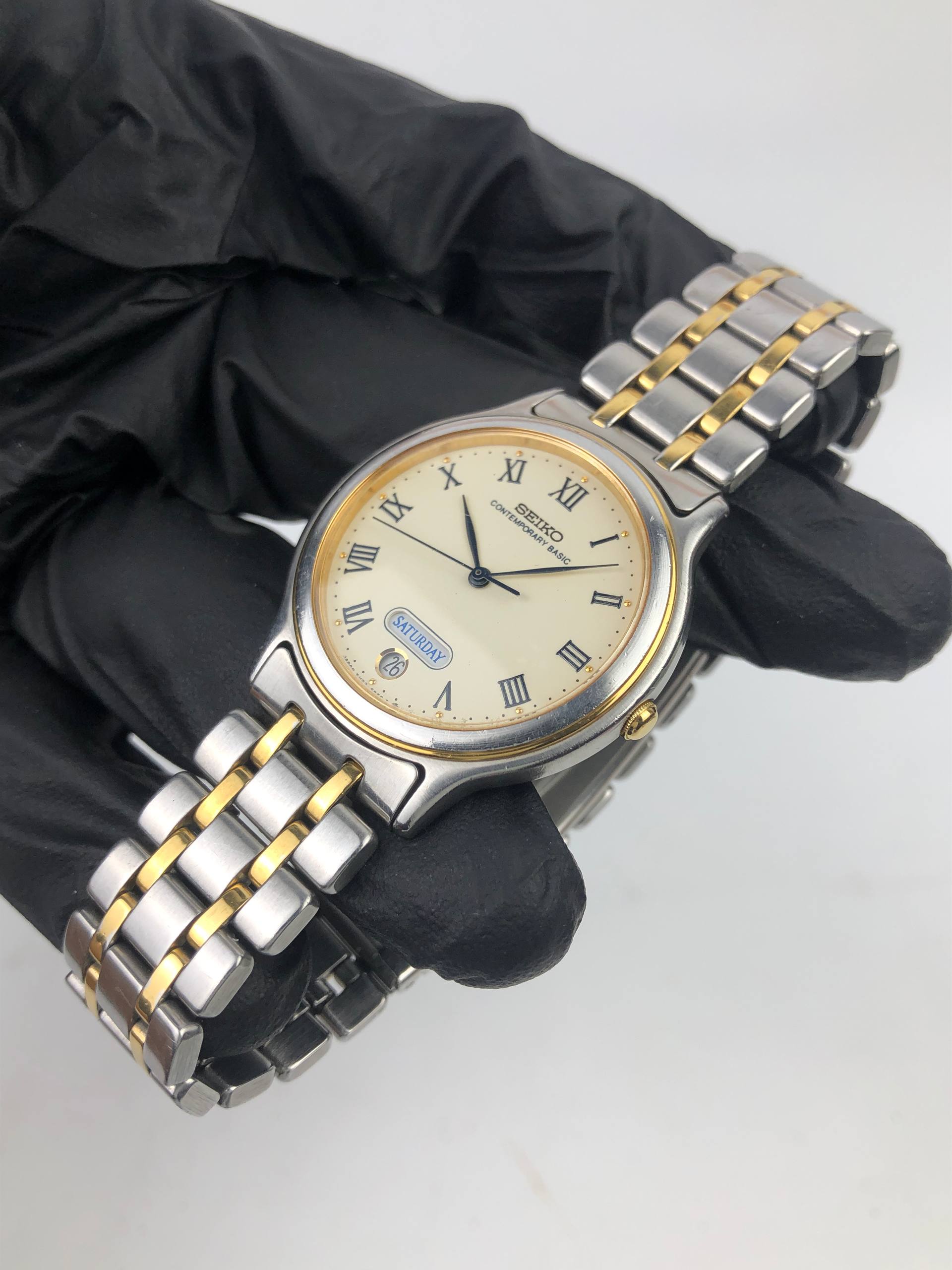 SEIKO 5H23-6B90 CONTEMPORARY BASIC SPLIT DAY FULL ORIGINAL - Gambar 3
