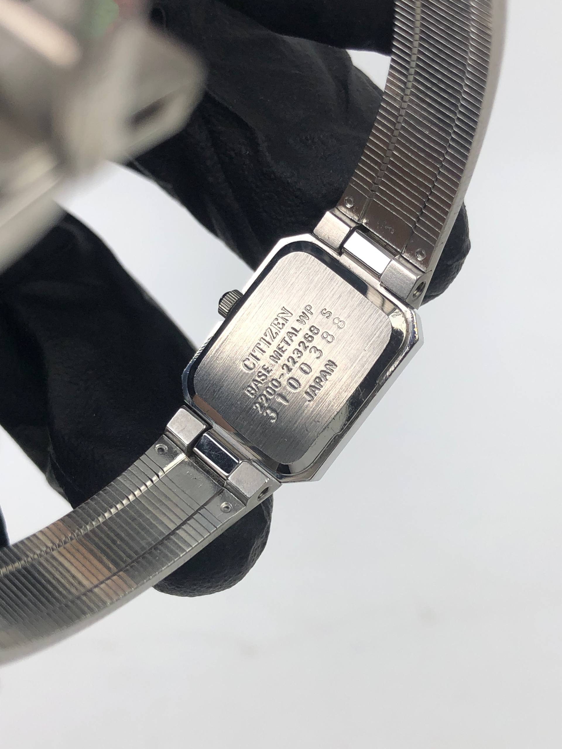 CITIZEN CRYSTON QUARTZ TANK DIAMOND BEZEL ALL ORIGINAL - Gambar 8