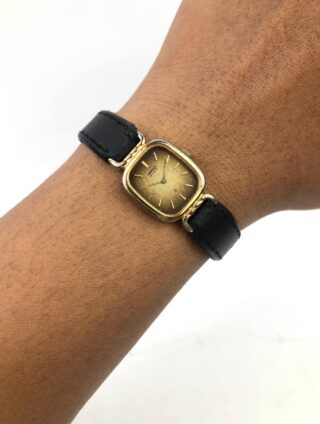 BEAUTIFUL SEIKO 1400-6050 QUARTZ OVAL GRADASI BROWN DIAL
