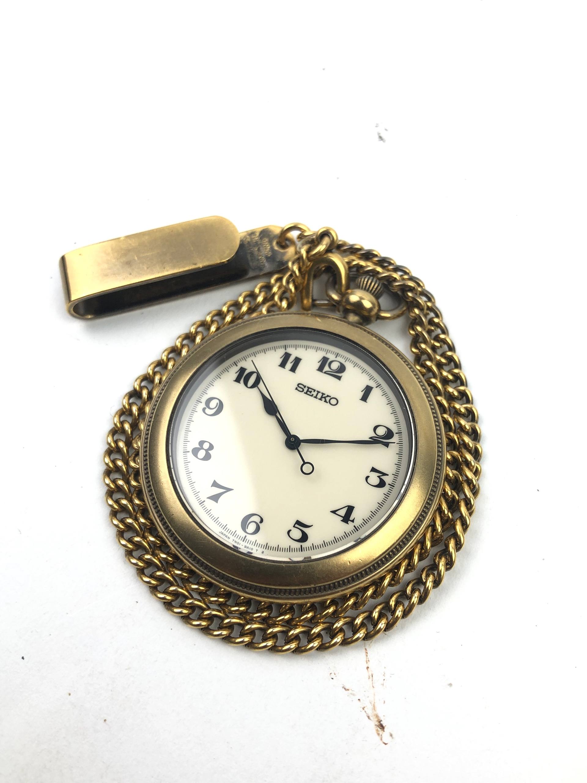 POCKET WATCH SEIKO 7N01-9A10 ORIGINAL - Gambar 2