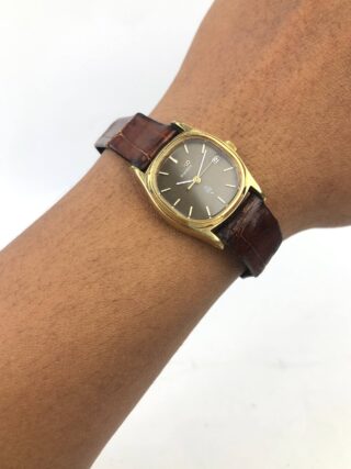 SEIKO QUARTZ 7902-5010 BROWN DIAL DATE