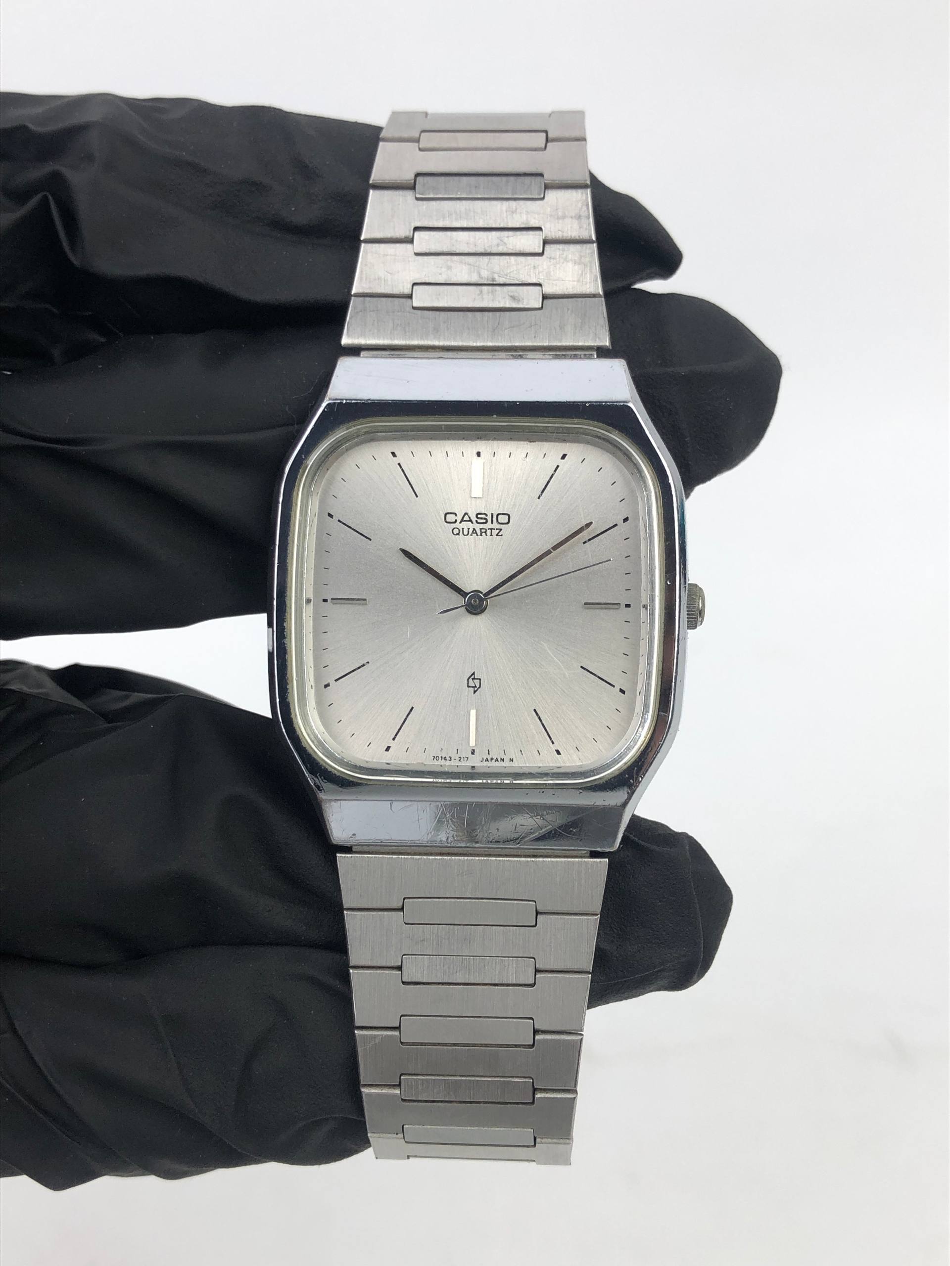 CASIO MQ303 SQUARE SILVER ALL ORIGINAL - Gambar 2