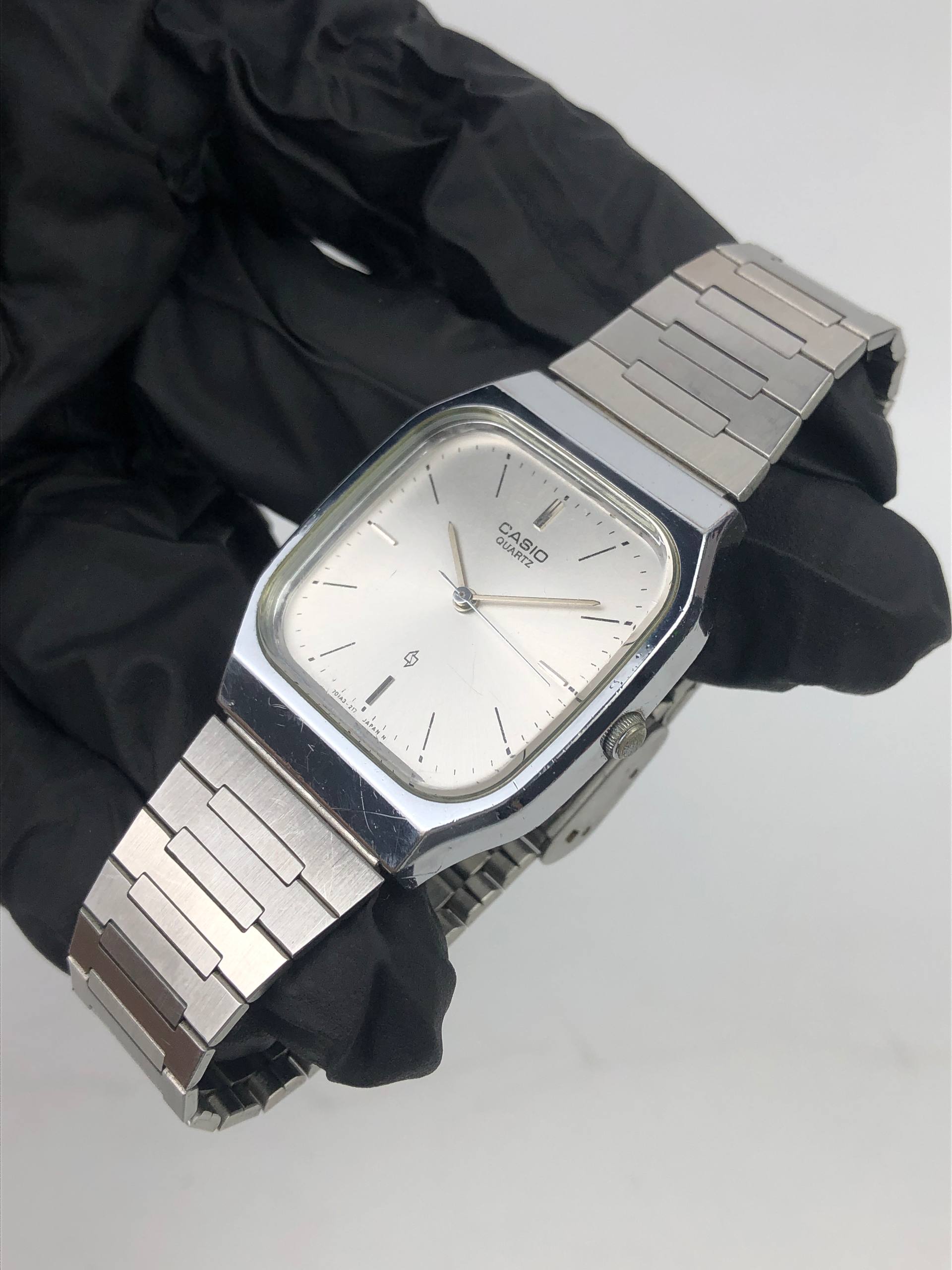 CASIO MQ303 SQUARE SILVER ALL ORIGINAL - Gambar 3