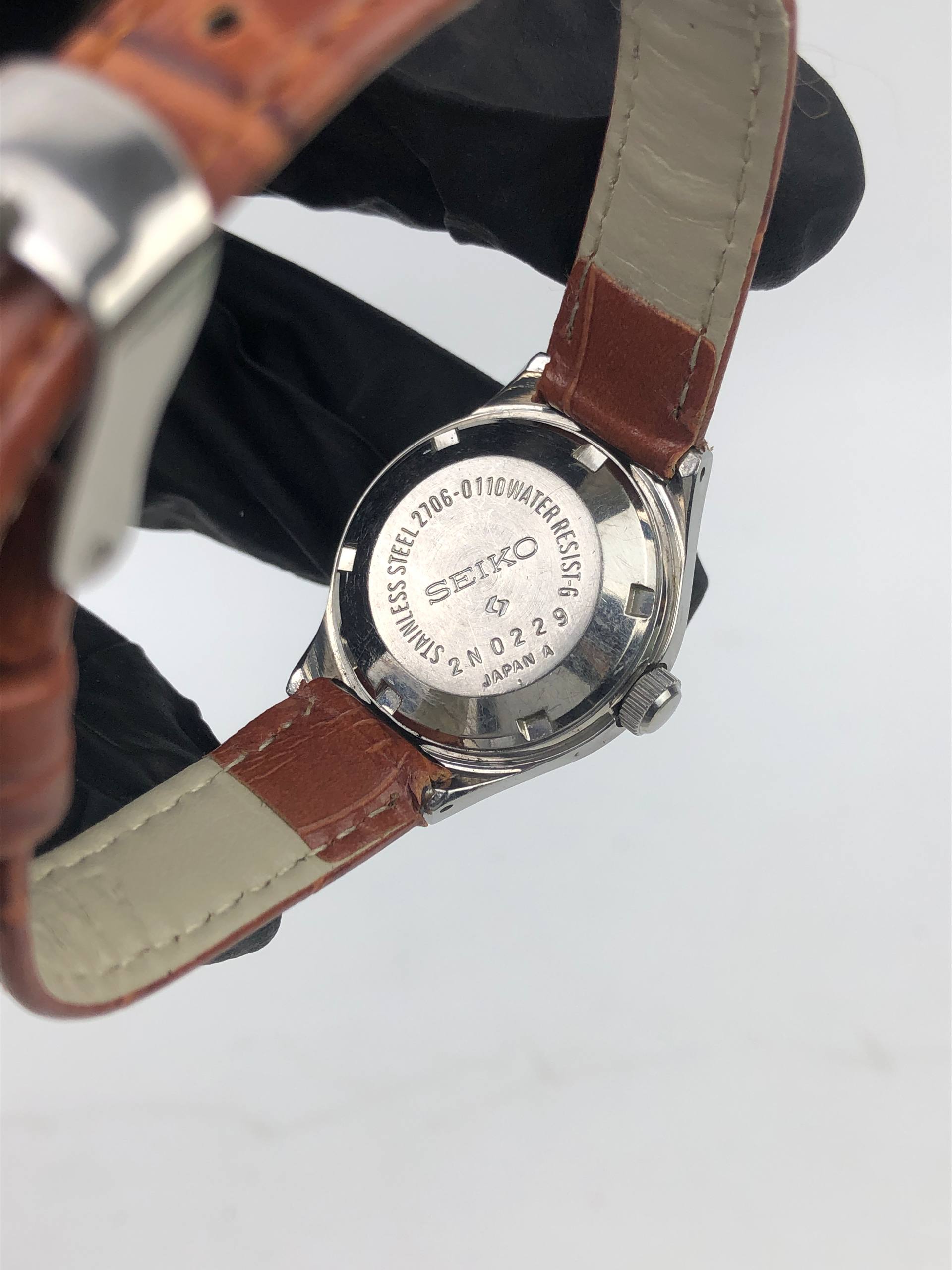 SEIKO 2706-0110 AUTOMATIC GREY DIAL LADIES - Gambar 7