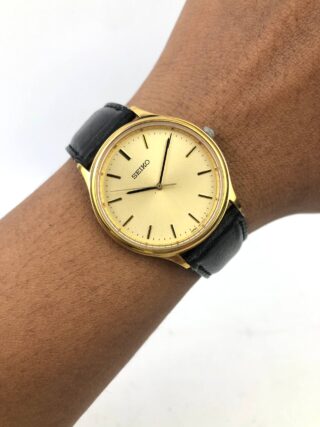 SEIKO 7N01-0BD0 FULL GOLD DRESSWATCH PRIA QUARTZ