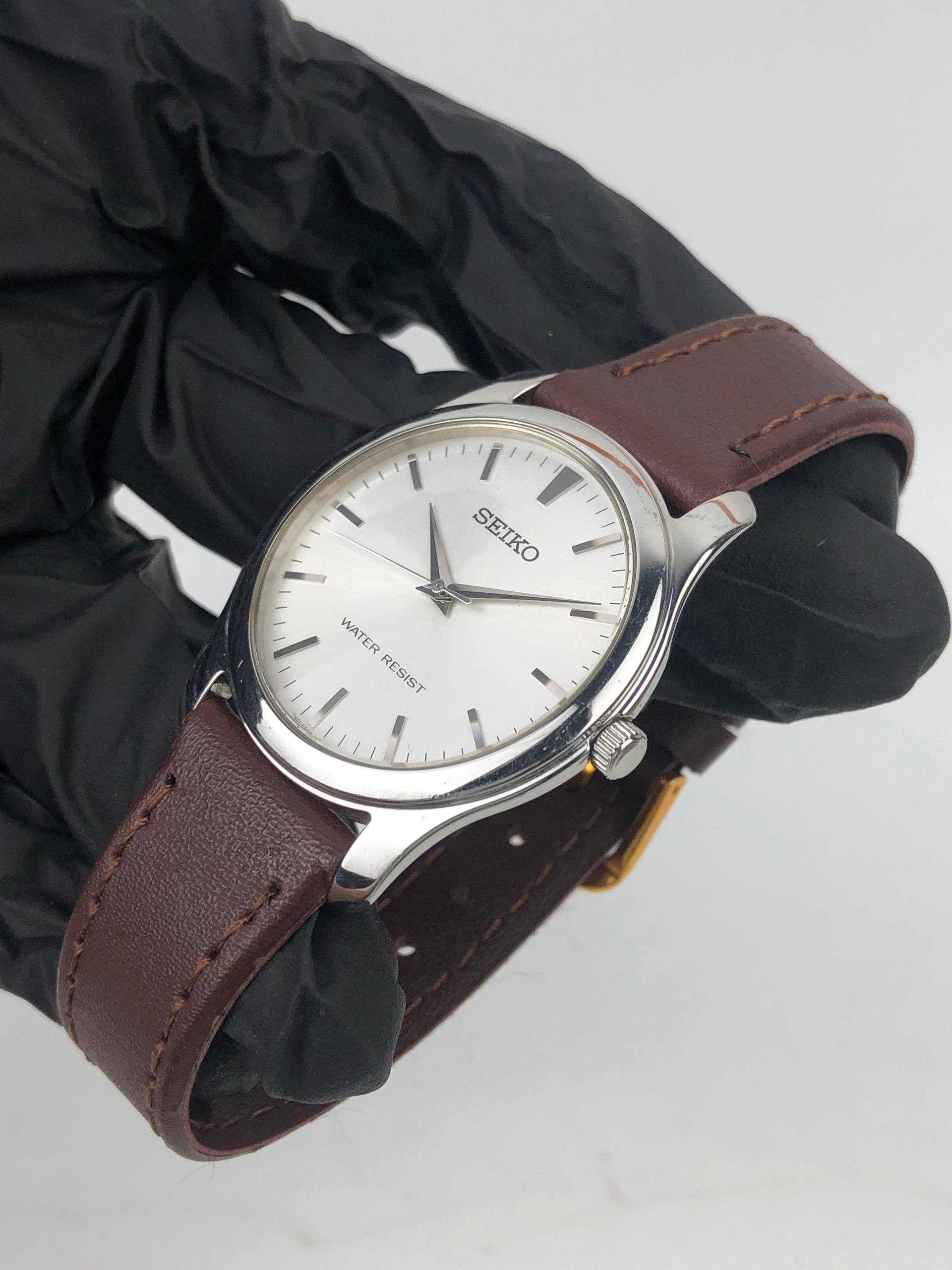 SEIKO 7N01-0DE0 ANALOG MAN SIZE STAINLESS STEEL - Gambar 3