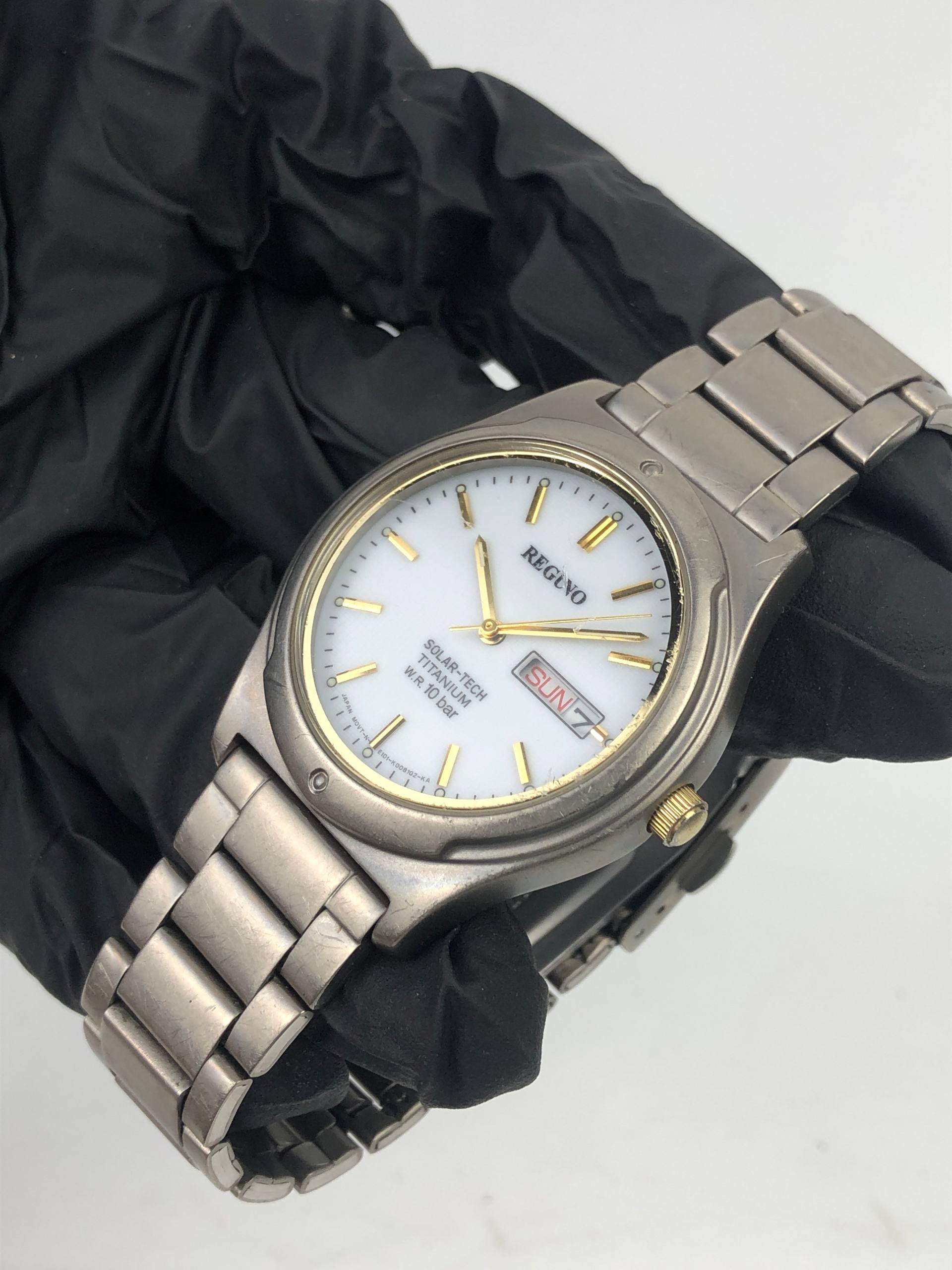 CITIZEN E101 REGUNO SOLAR ECODRIVE TITANIUM - Gambar 3