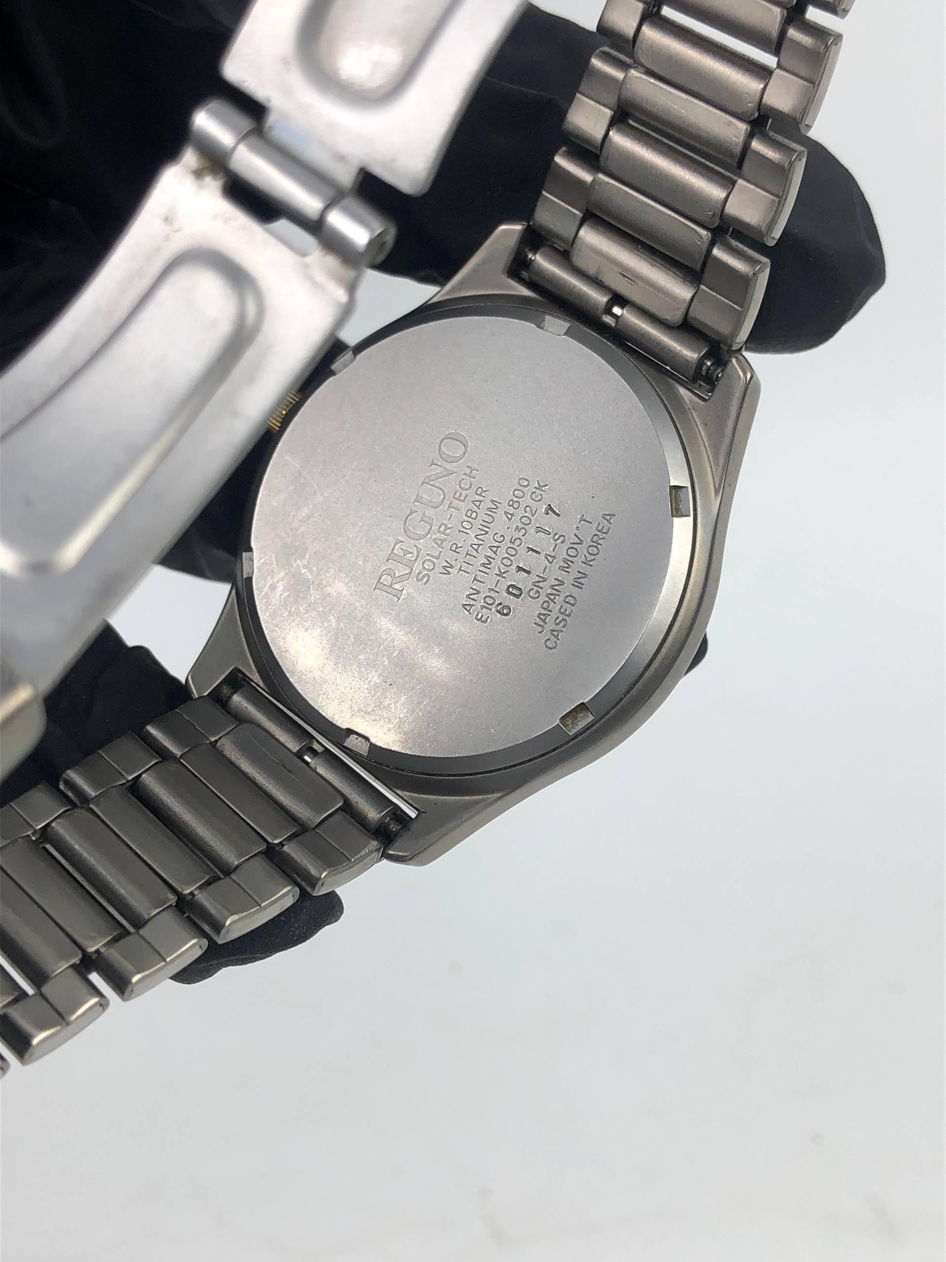 CITIZEN E101 REGUNO SOLAR ECODRIVE TITANIUM - Gambar 7