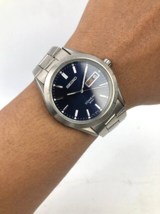 SEIKO 7N42-0AB0 TITANIUM DAYDATE ALL ORIGINAL