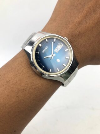 SEIKO QR 3863-7010 BLUE LINEN DIAL ALL ORIGINAL