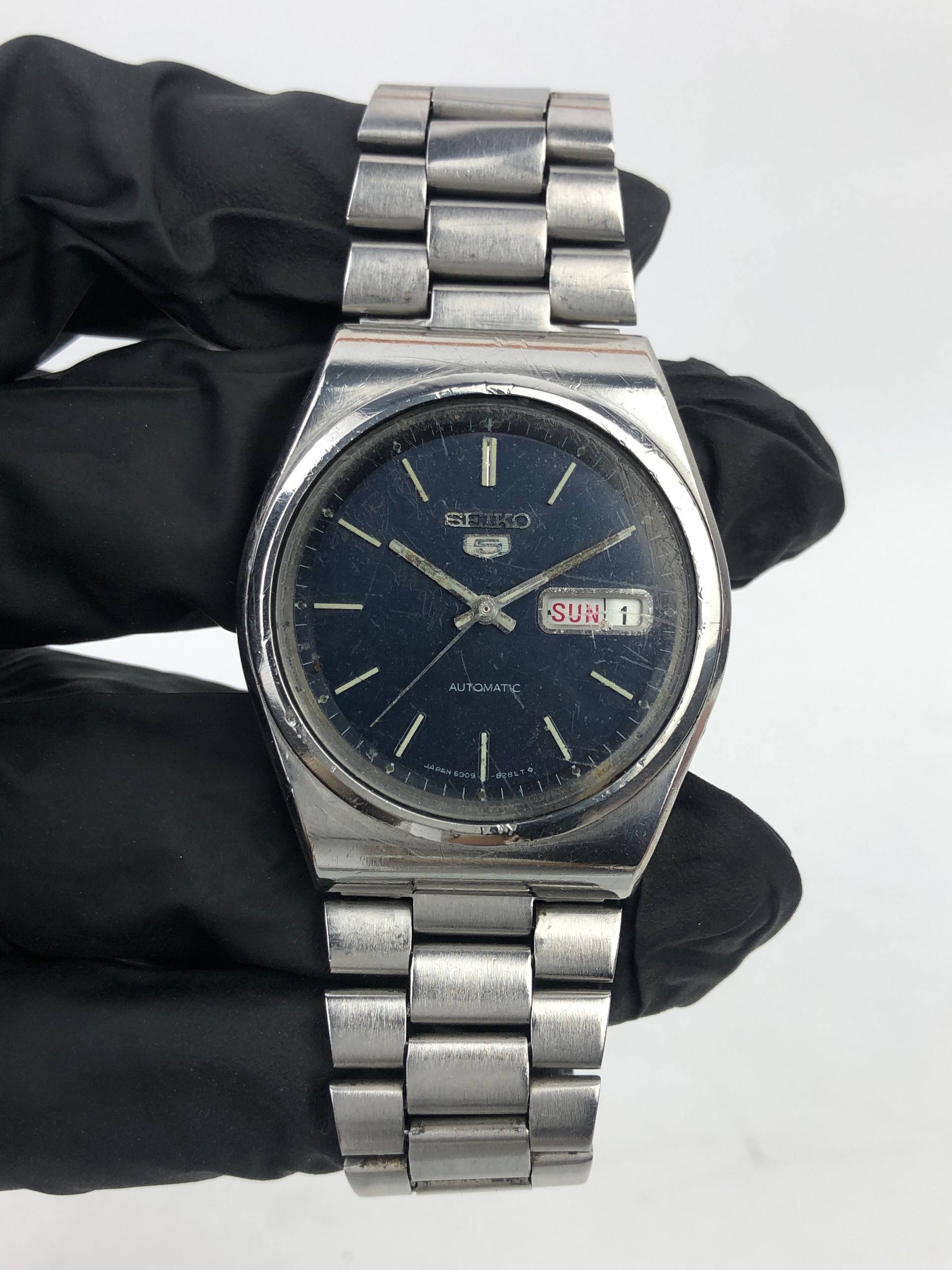 SEIKO 5 6309-8210 BLUE DIAL ORIGINAL - Gambar 2